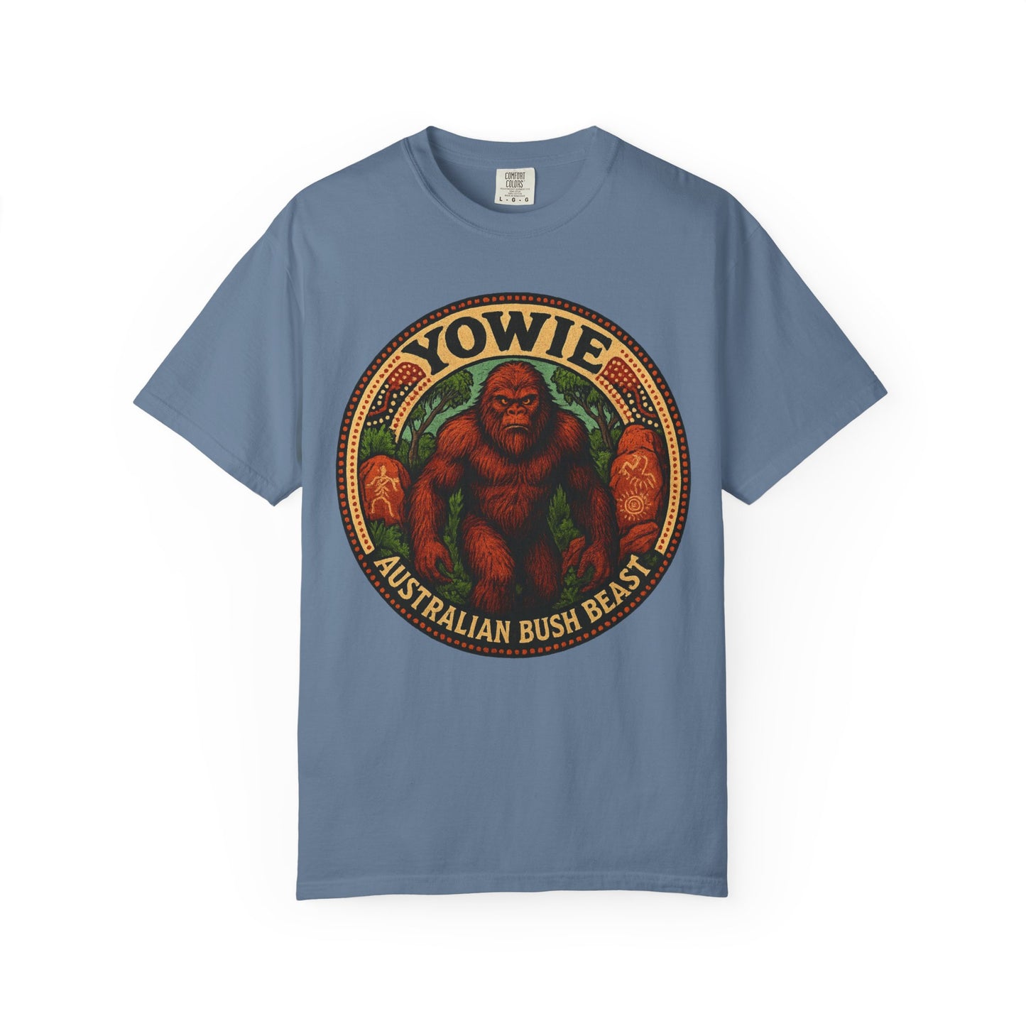 Yowie Australian Bush Beast T-Shirt, Unisex Graphic Tee, Nature Lover Gift, Outdoor Adventure Shirt, Fun Animal Tee, Eco-Friendly Apparel