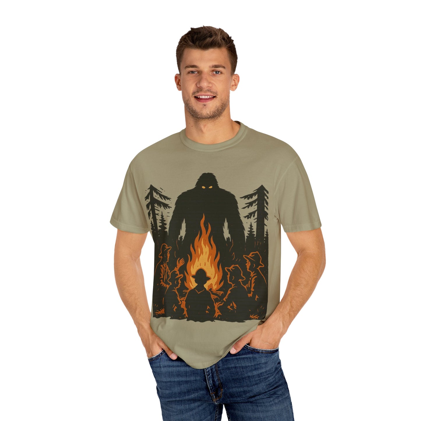 Campfire Delight - Bigfoot / Sasquatch - Comfort Colors 1717 T-Shirt