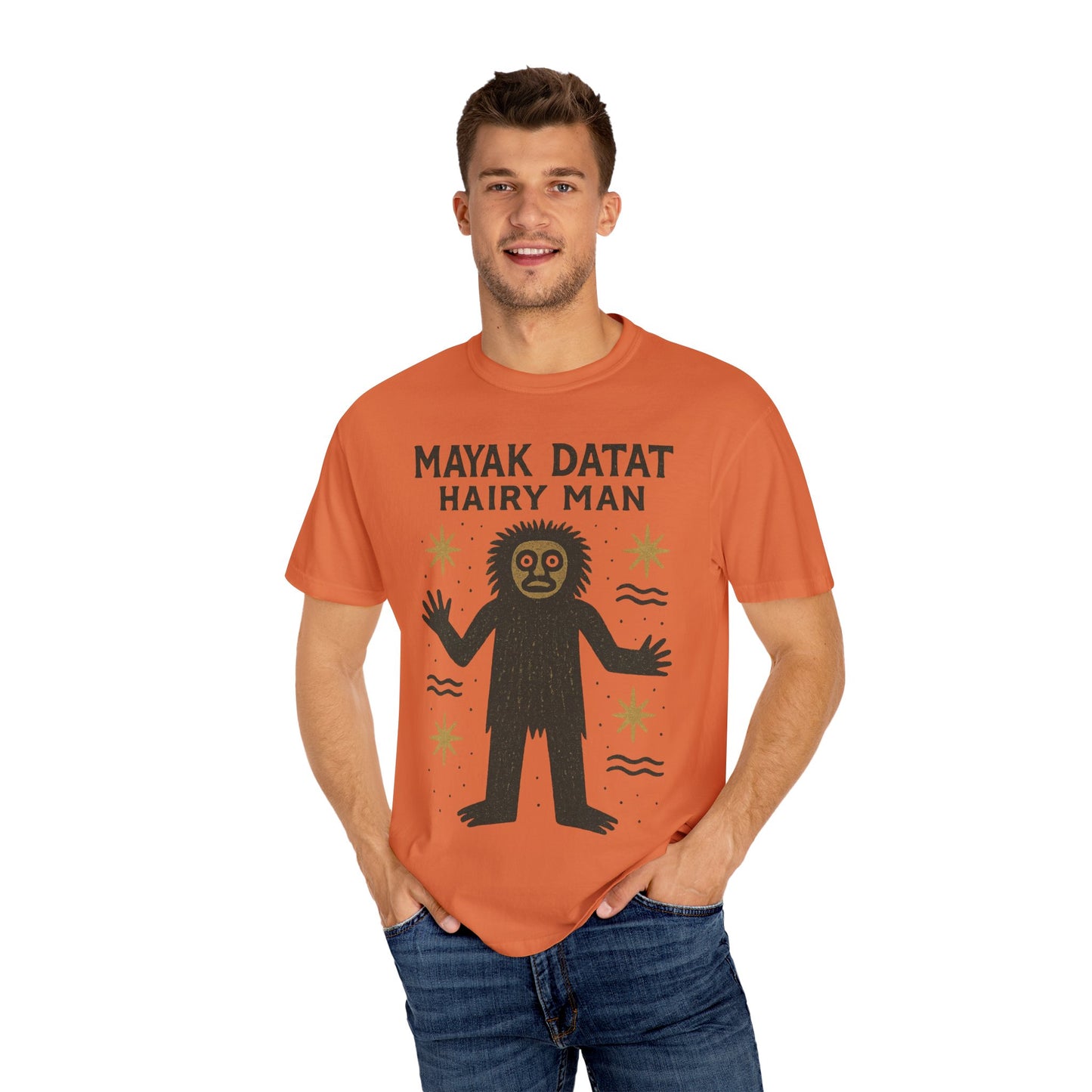 Mayak Datat Hairy Man - Squatches Around the World Collection - Comfort Colors 1717 T-Shirt