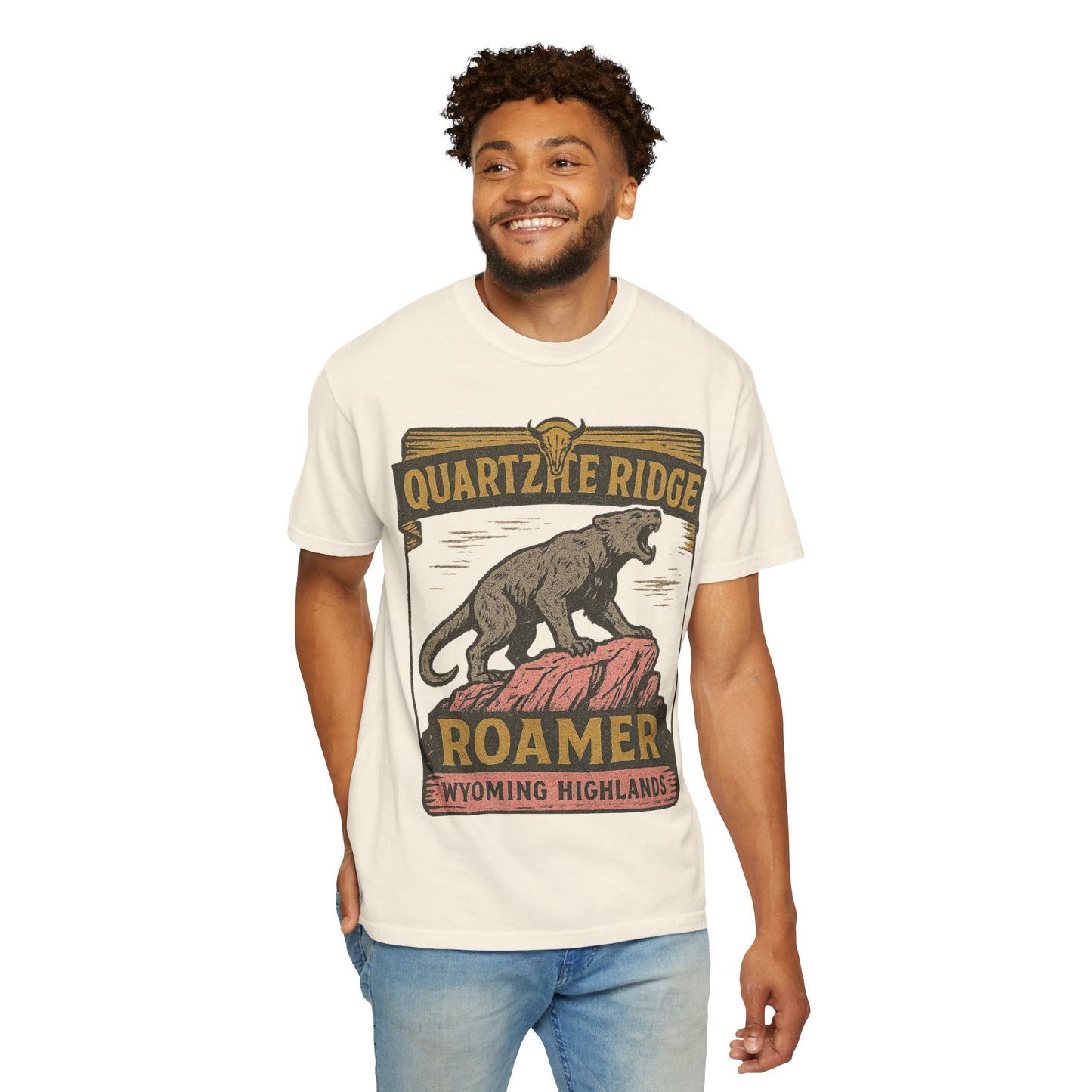 Quartzite Ridge Roamer – Wyoming Highlands Cryptid Tee - Comfort Colors 1717
