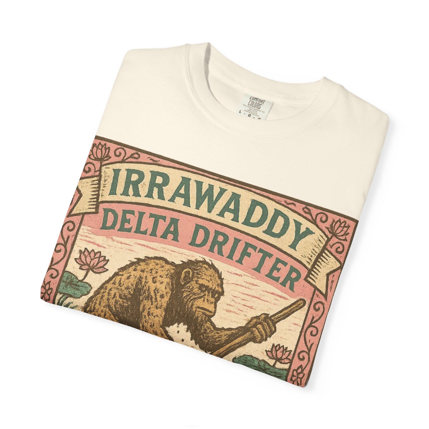 Irrawaddy Delta Drifter - Lower Myanmar - Squatches Around the World Collection - Comfort Colors 1717 T-Shirt