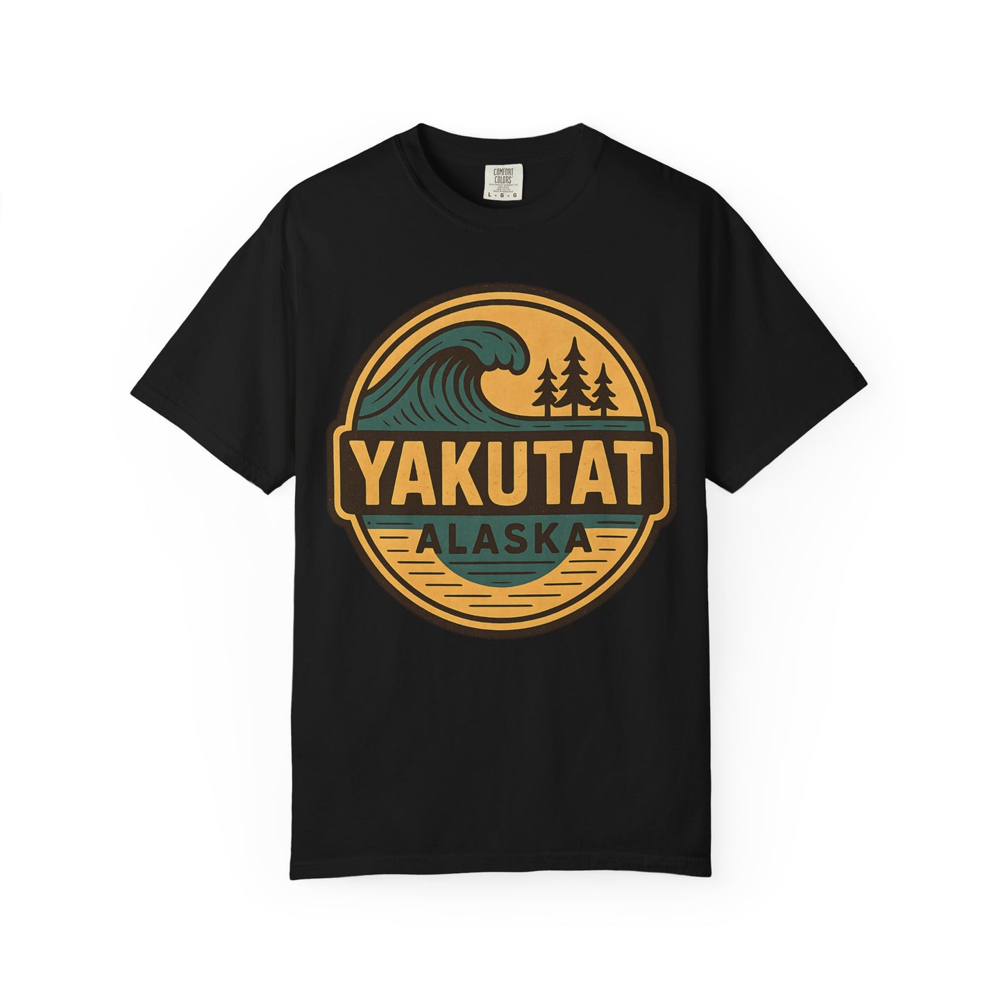 Yakutat, Alaska Cold-Water Surfing T-Shirt, Southeast Alaskan Adventure Unisex Tee - Alaskan Tlingit Heritage