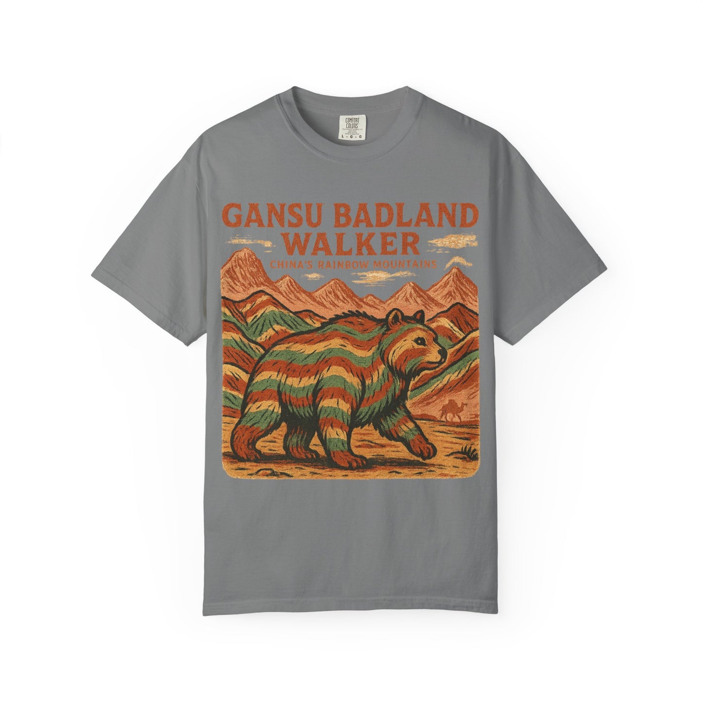 Gansu Badland Walker T-Shirt | Adventure Graphic Tee | Nature Lover Gift | Unisex Casual Wear | Outdoor Enthusiast Apparel