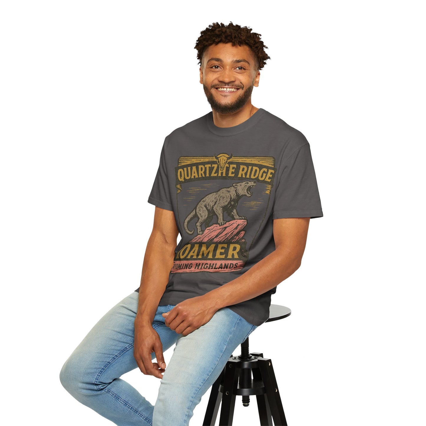 Quartzite Ridge Roamer – Wyoming Highlands Cryptid Tee - Comfort Colors 1717