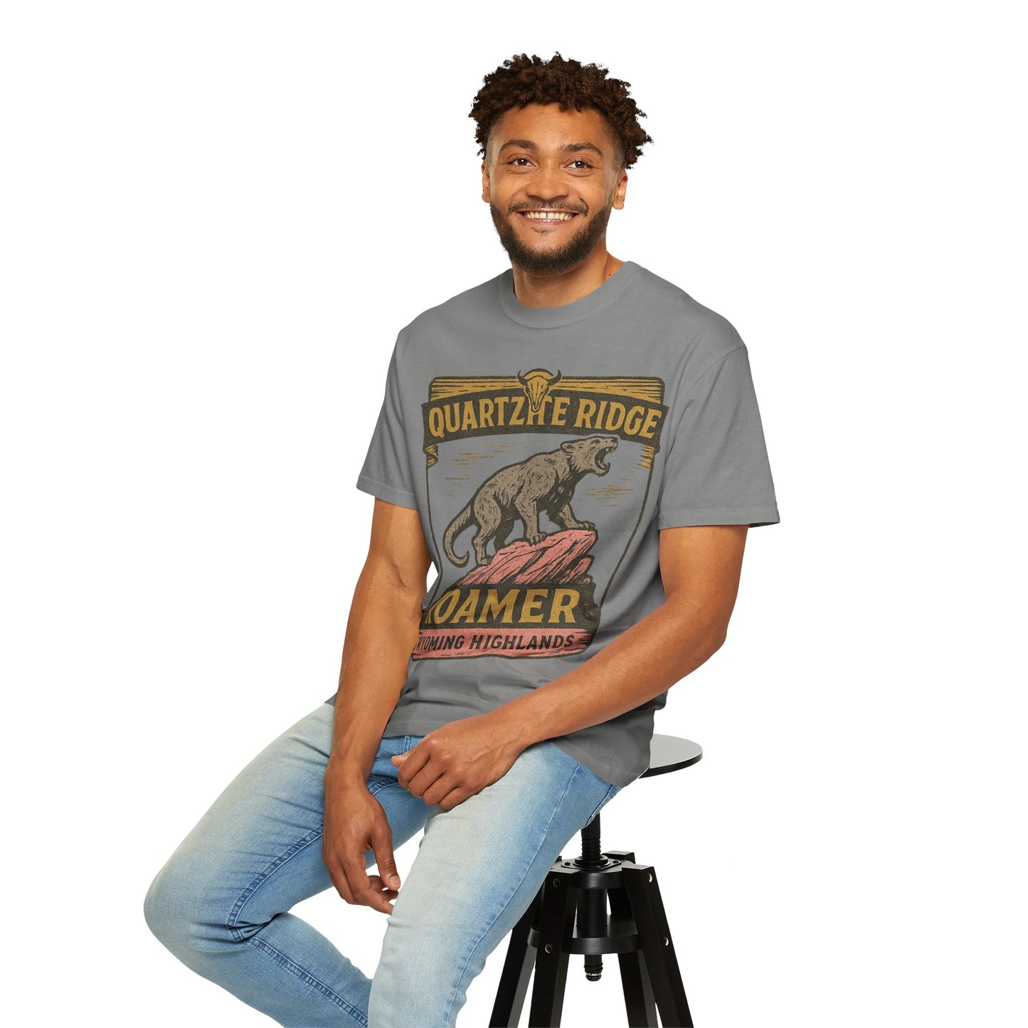 Quartzite Ridge Roamer – Wyoming Highlands Cryptid Tee - Comfort Colors 1717
