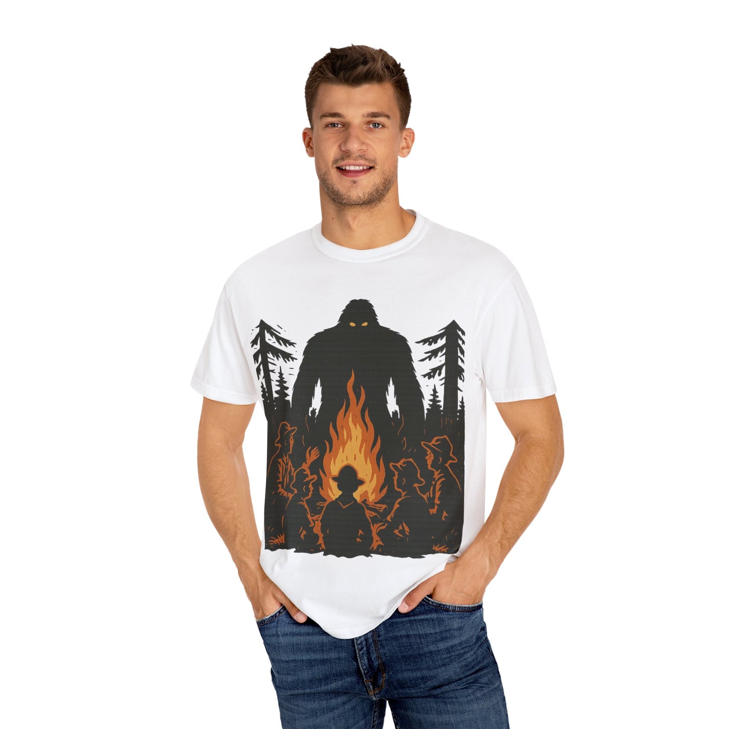 Campfire Delight - Bigfoot / Sasquatch - Comfort Colors 1717 T-Shirt