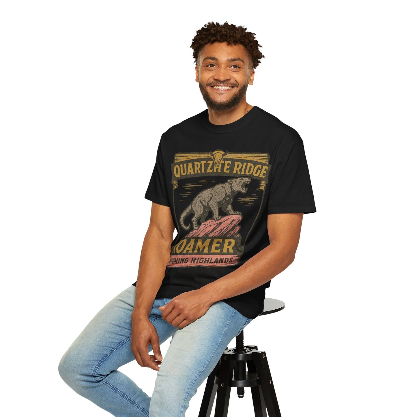 Quartzite Ridge Roamer – Wyoming Highlands Cryptid Tee - Comfort Colors 1717