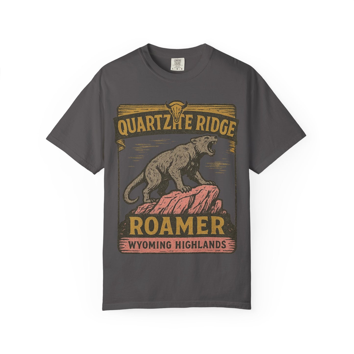 Quartzite Ridge Roamer – Wyoming Highlands Cryptid Tee - Comfort Colors 1717