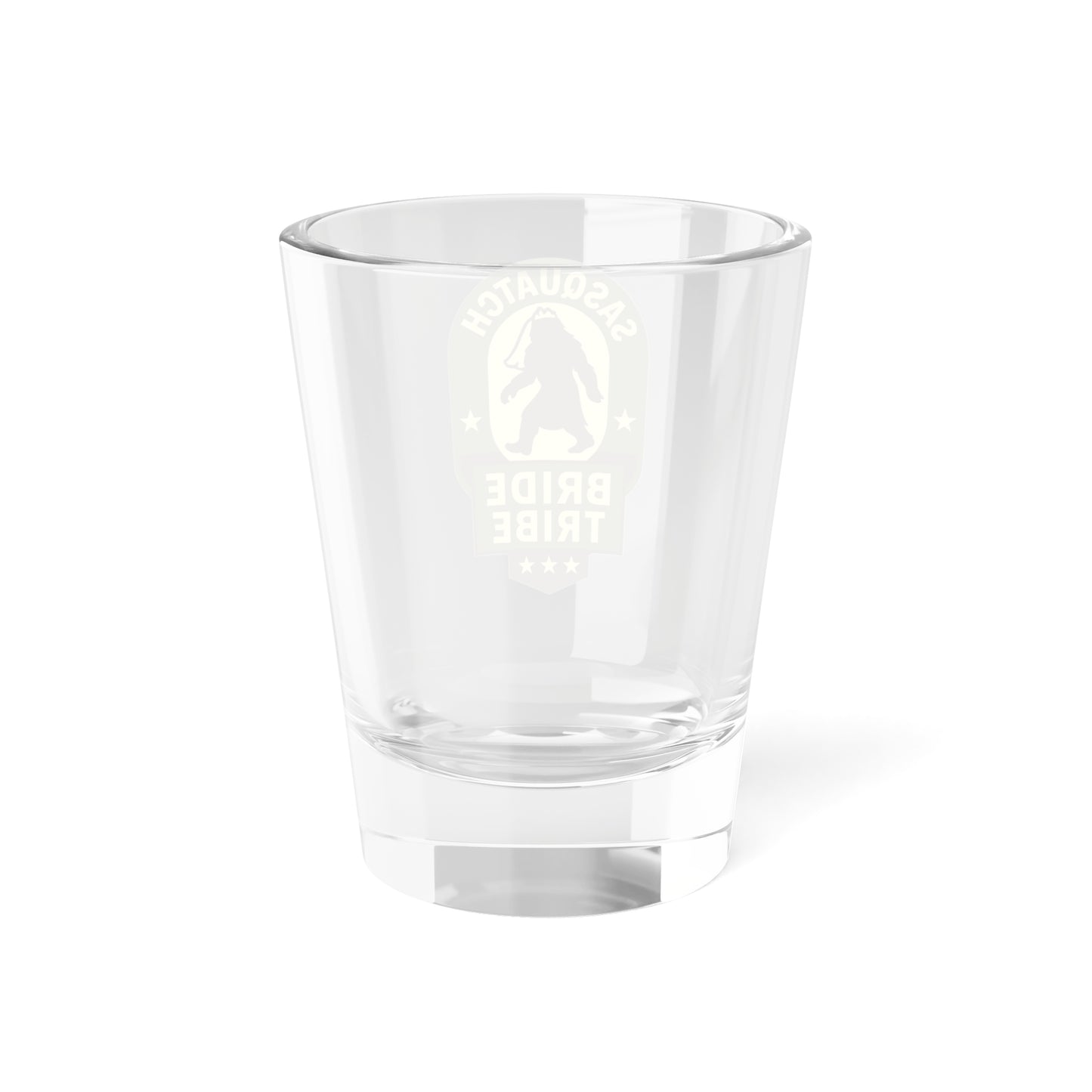 Sasquatch Bride Tribe Shot Glass, Fun Bachelorette Party Favor, Unique Wedding Keepsake, Bridal Shower Gift, Bigfoot Lover Drinkware