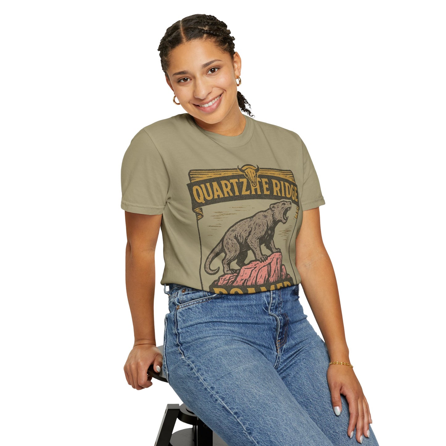 Quartzite Ridge Roamer – Wyoming Highlands Cryptid Tee - Comfort Colors 1717