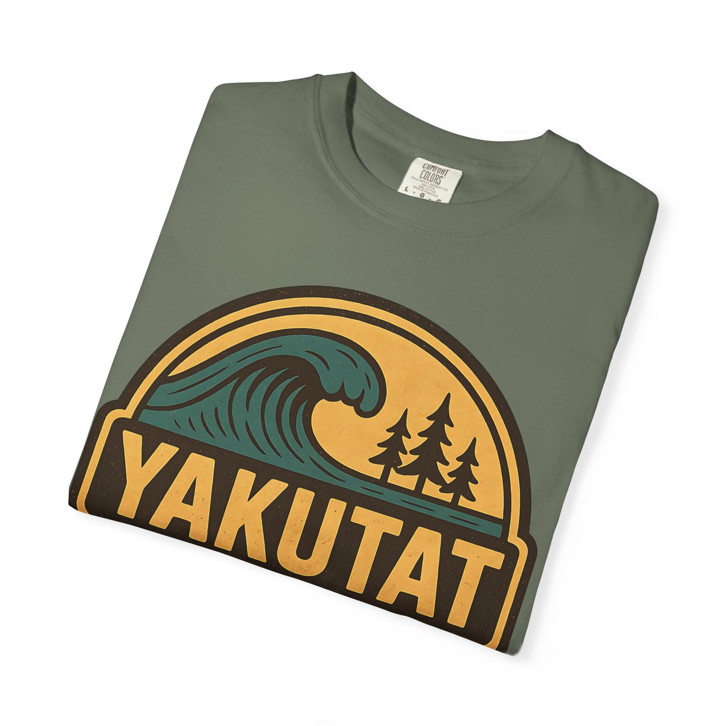 Yakutat, Alaska Cold-Water Surfing T-Shirt, Southeast Alaskan Adventure Unisex Tee - Alaskan Tlingit Heritage