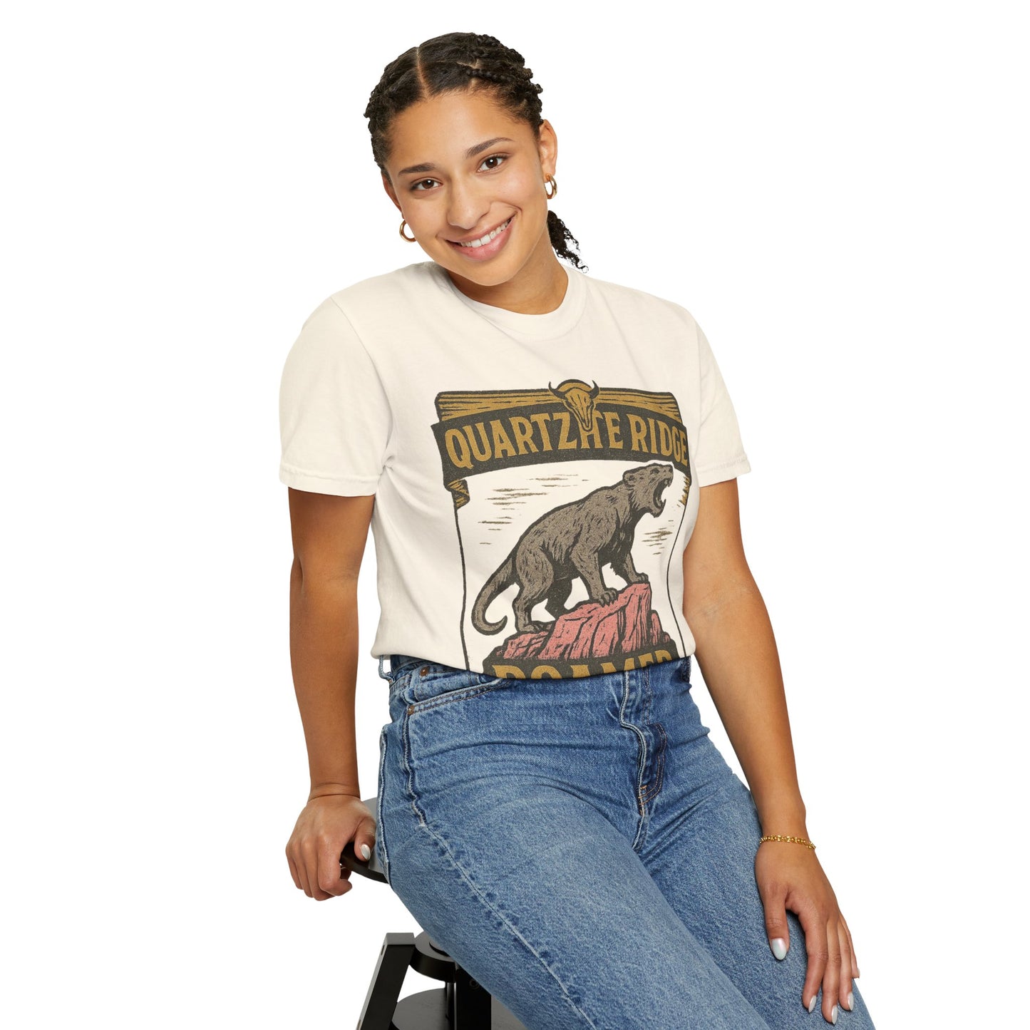 Quartzite Ridge Roamer – Wyoming Highlands Cryptid Tee - Comfort Colors 1717