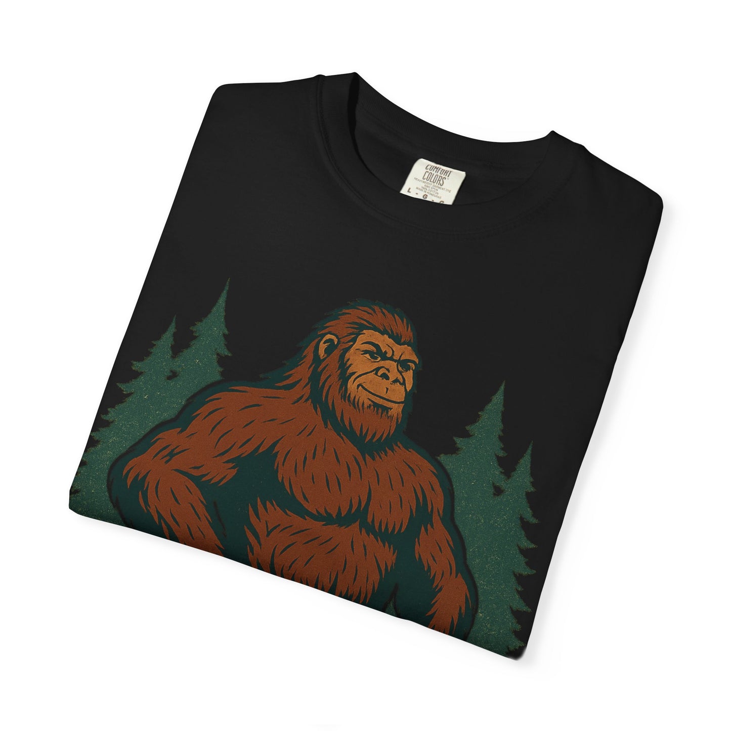 Big Foot, Big Everything T-Shirt - Bold Sasquatch Humor Tee - Vintage Outdoor Bigfoot Design - Unisex Garment-Dyed