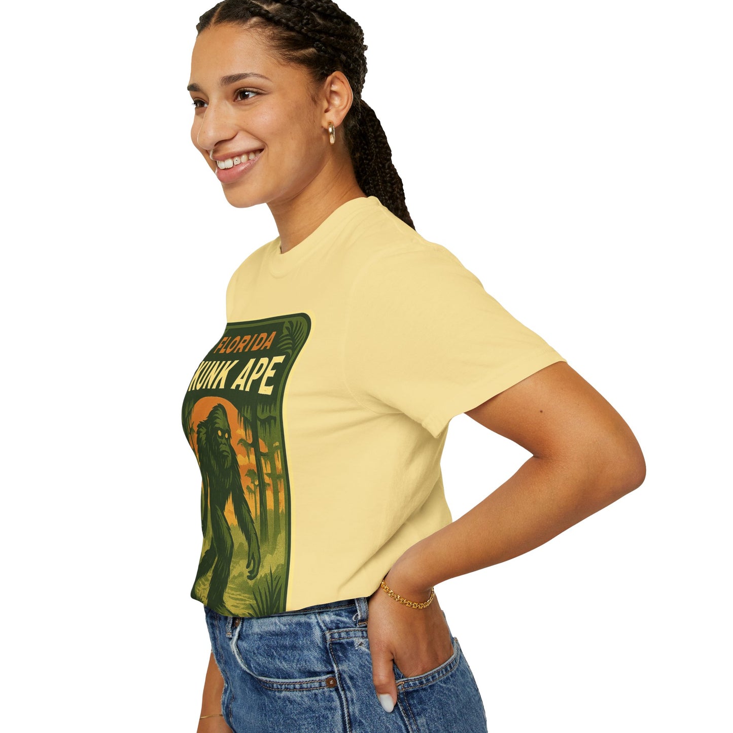 Florida Skunk Ape T-Shirt | Unisex Garment-Dyed Tee, Nature Lovers Gift, Unique Florida Souvenir, Outdoor Adventure Shirt, Fun Vintage [...]