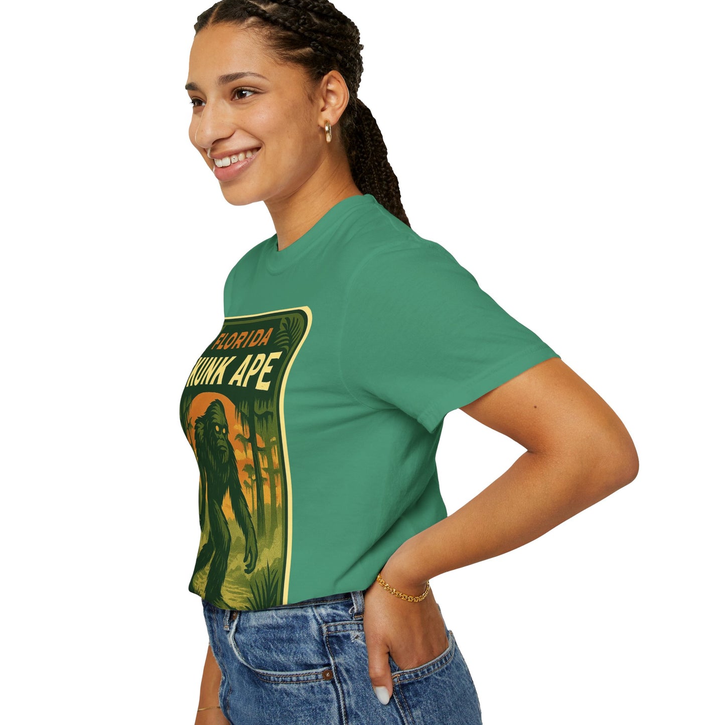 Florida Skunk Ape T-Shirt | Unisex Garment-Dyed Tee, Nature Lovers Gift, Unique Florida Souvenir, Outdoor Adventure Shirt, Fun Vintage [...]