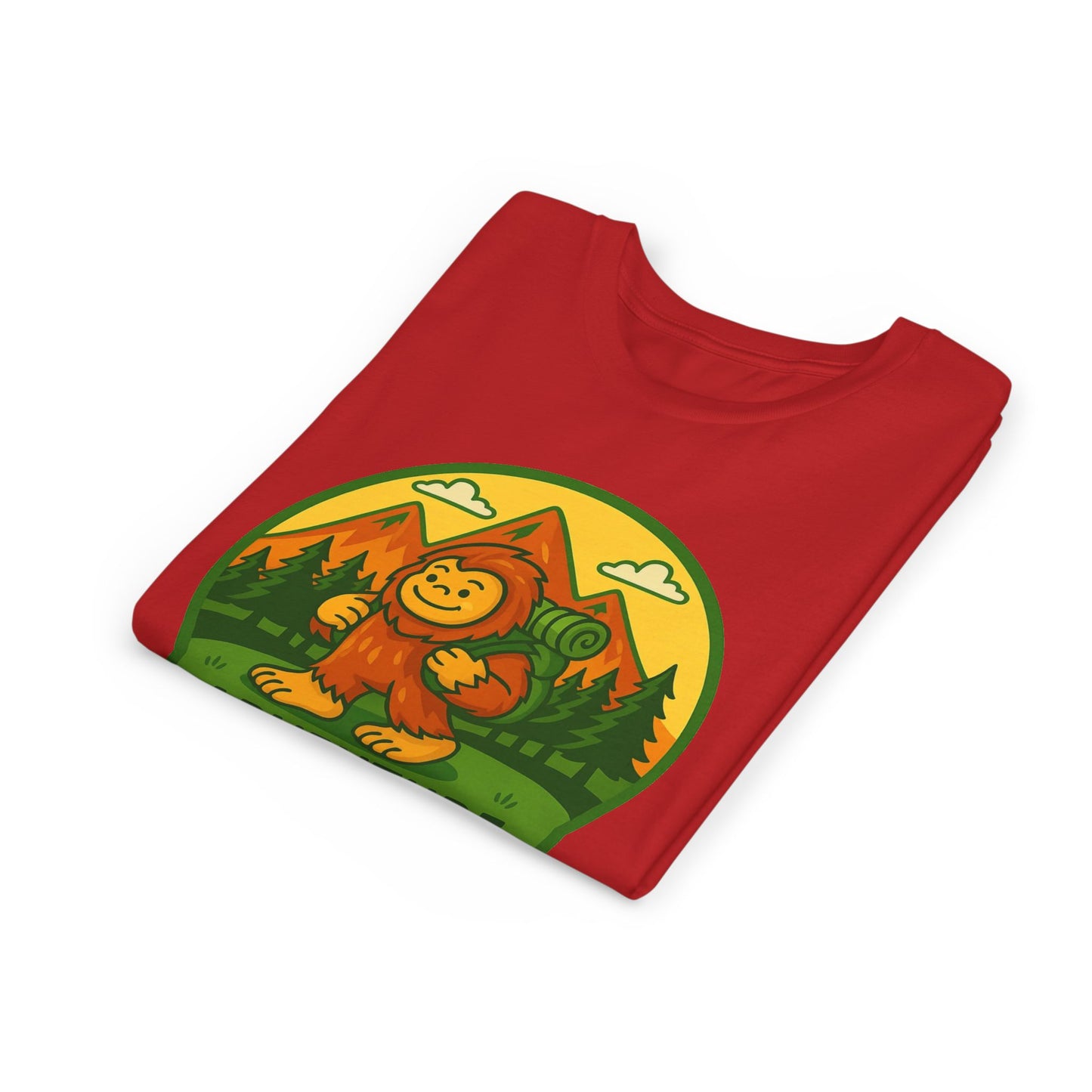Adventure Awaits Youth Tee, Fun Kids Shirt, Cute Sasquatch T-Shirt, Summer Adventure Clothing, Perfect Gift for Young Explorers