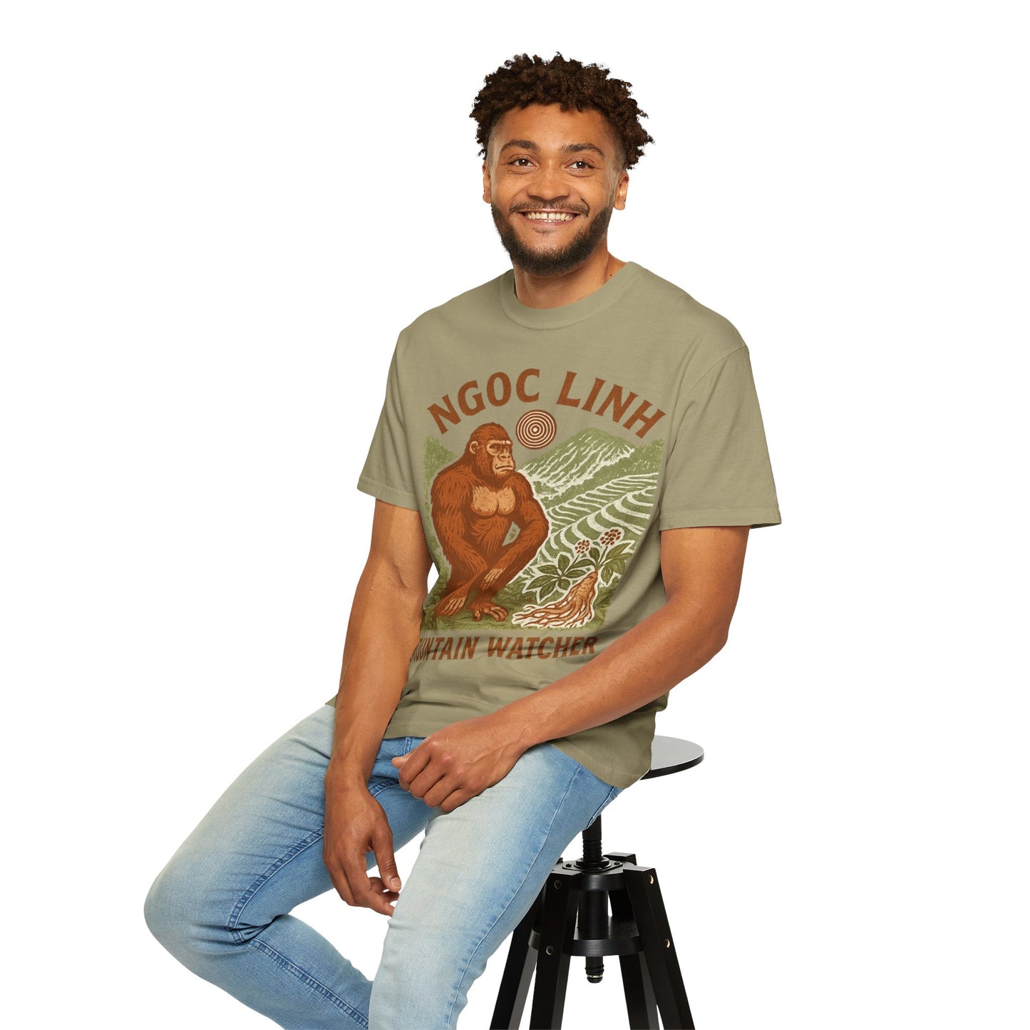 NGOC LINH Mountain Watcher - Sasquatch of Vietnam - Squatches Around the World Collection - Comfort Colors 1717 T-Shirt