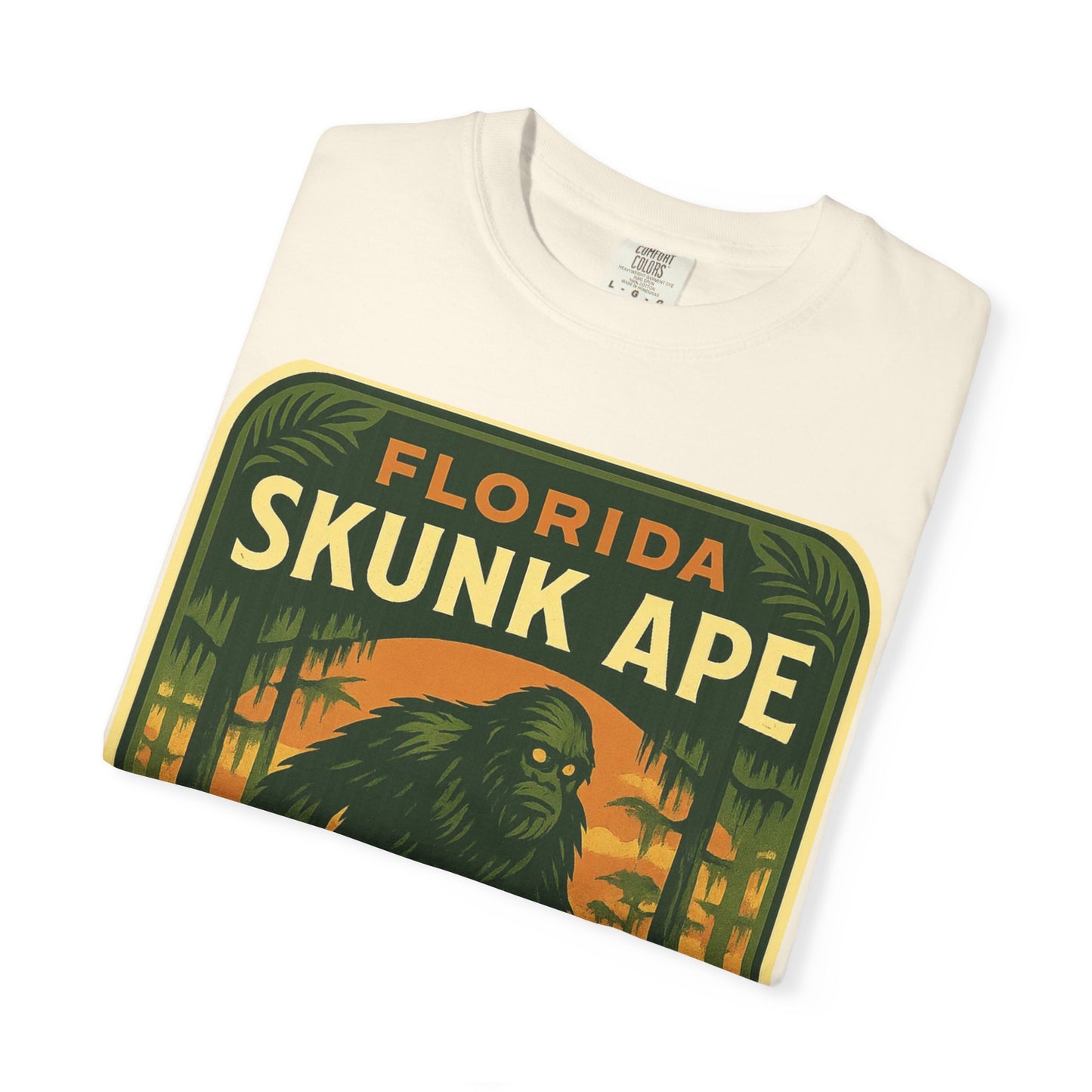Florida Skunk Ape T-Shirt | Unisex Garment-Dyed Tee, Nature Lovers Gift, Unique Florida Souvenir, Outdoor Adventure Shirt, Fun Vintage [...]