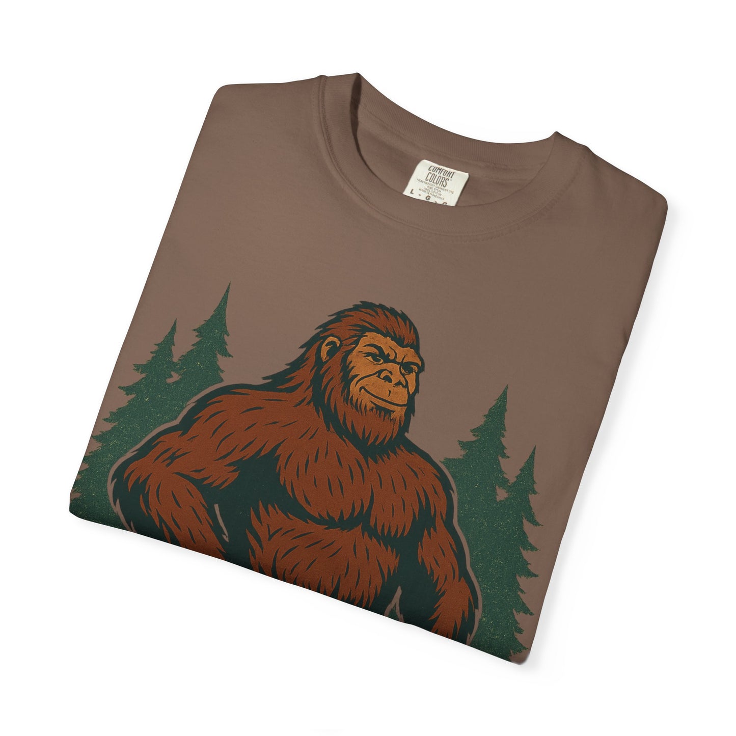 Big Foot, Big Everything T-Shirt - Bold Sasquatch Humor Tee - Vintage Outdoor Bigfoot Design - Unisex Garment-Dyed