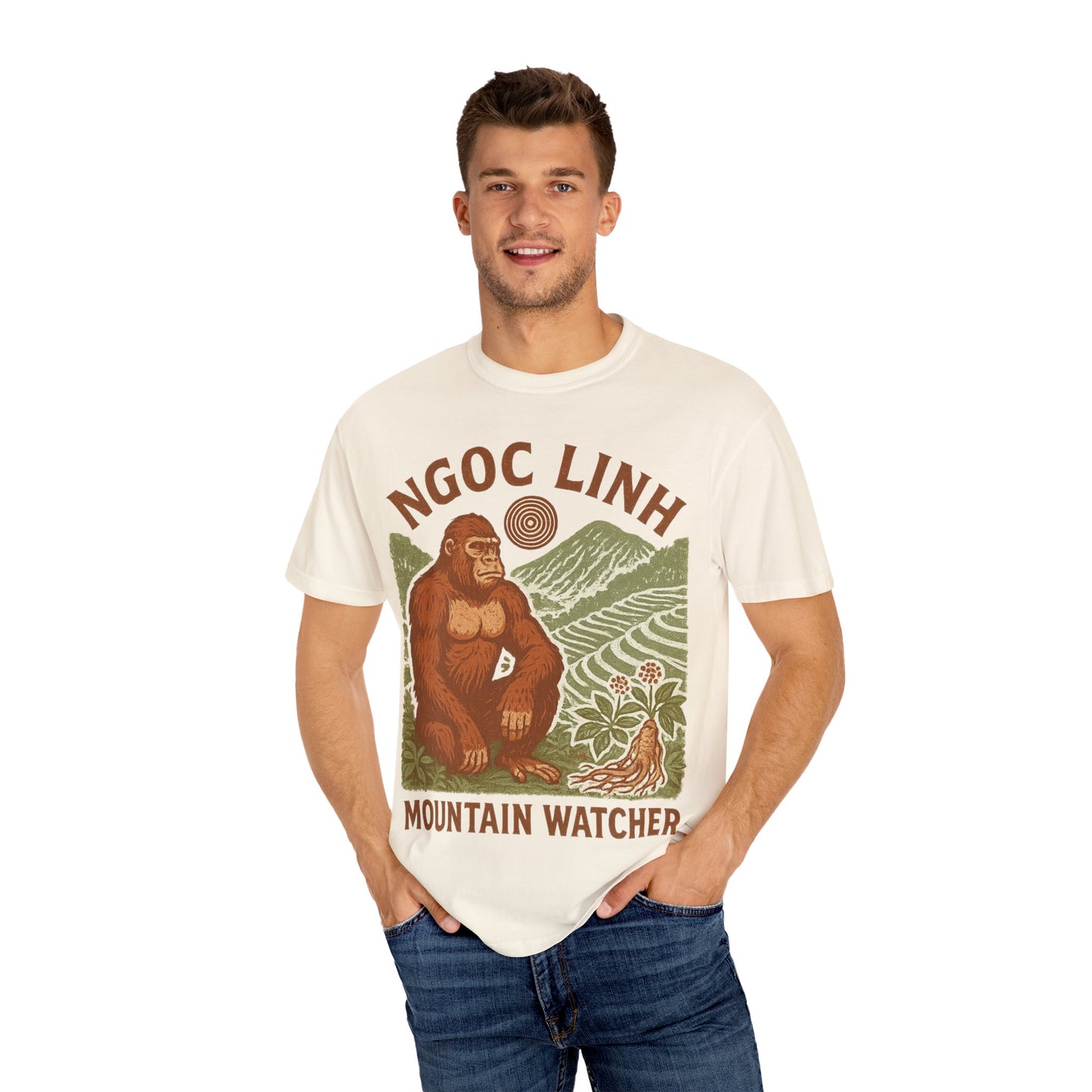 NGOC LINH Mountain Watcher - Sasquatch of Vietnam - Squatches Around the World Collection - Comfort Colors 1717 T-Shirt