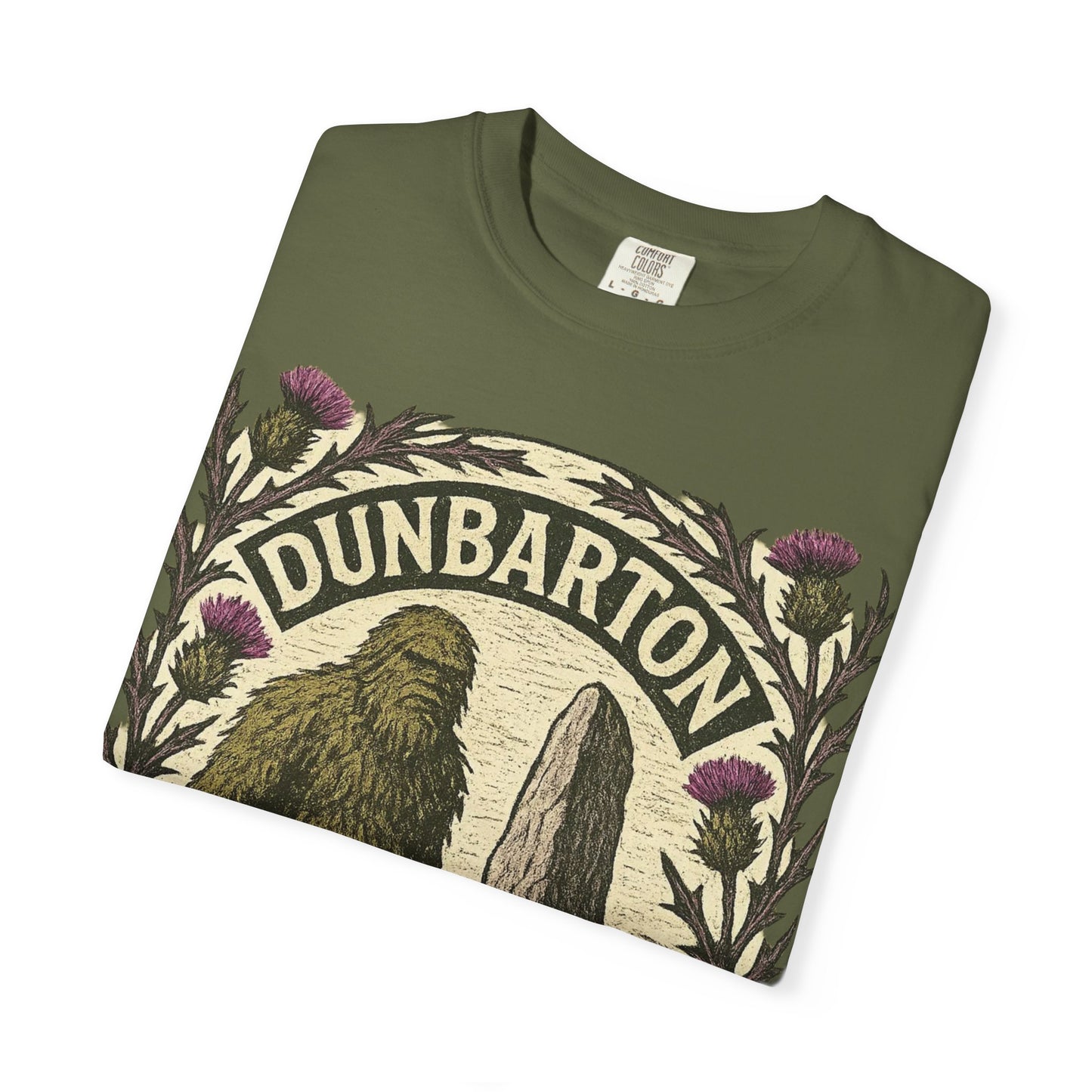 Dunbarton Moss Monster T-Shirt - Scottish Sasquatch - Comfort Colors 1717