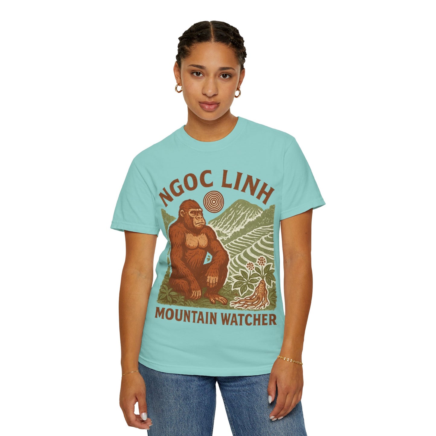 NGOC LINH Mountain Watcher - Sasquatch of Vietnam - Squatches Around the World Collection - Comfort Colors 1717 T-Shirt
