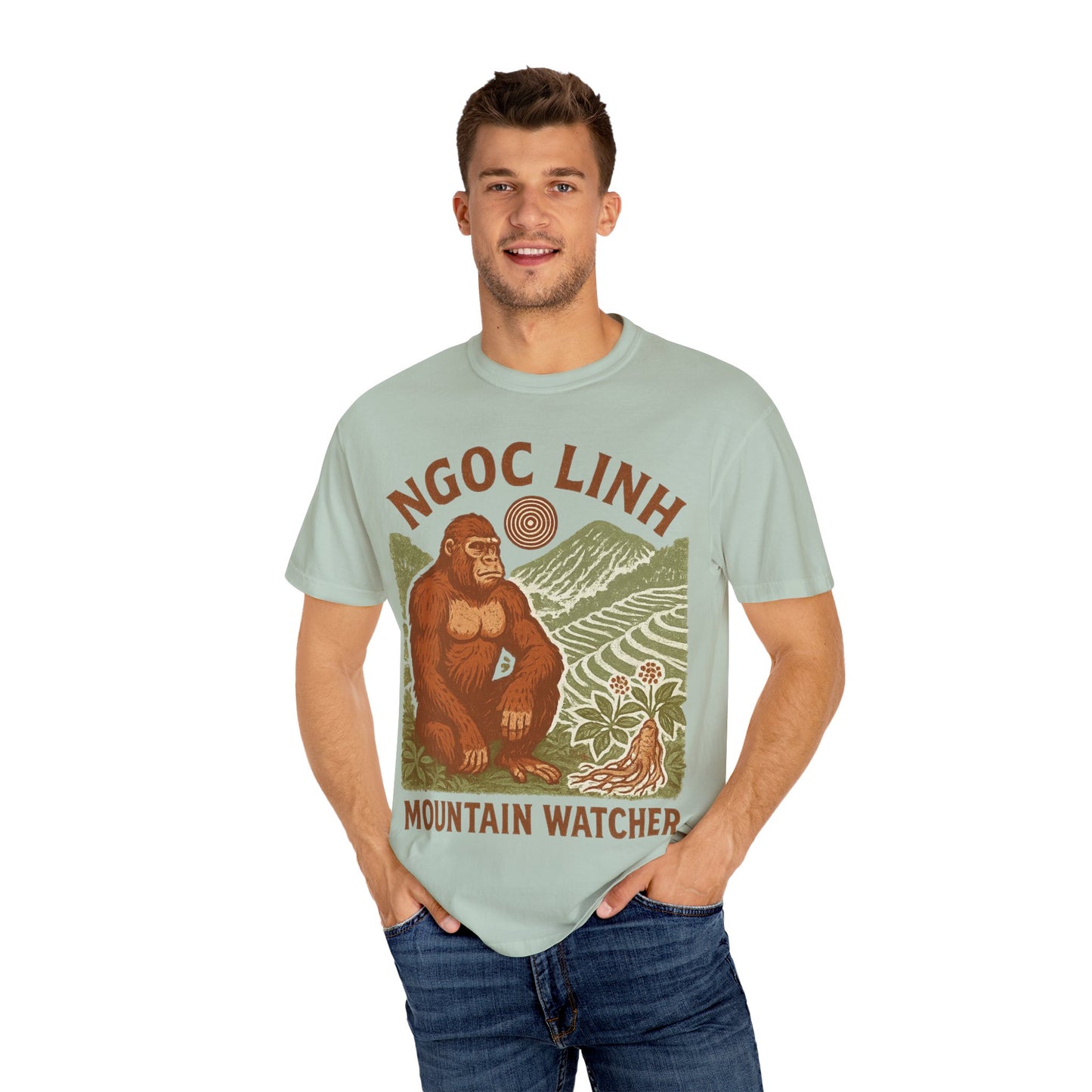 NGOC LINH Mountain Watcher - Sasquatch of Vietnam - Squatches Around the World Collection - Comfort Colors 1717 T-Shirt