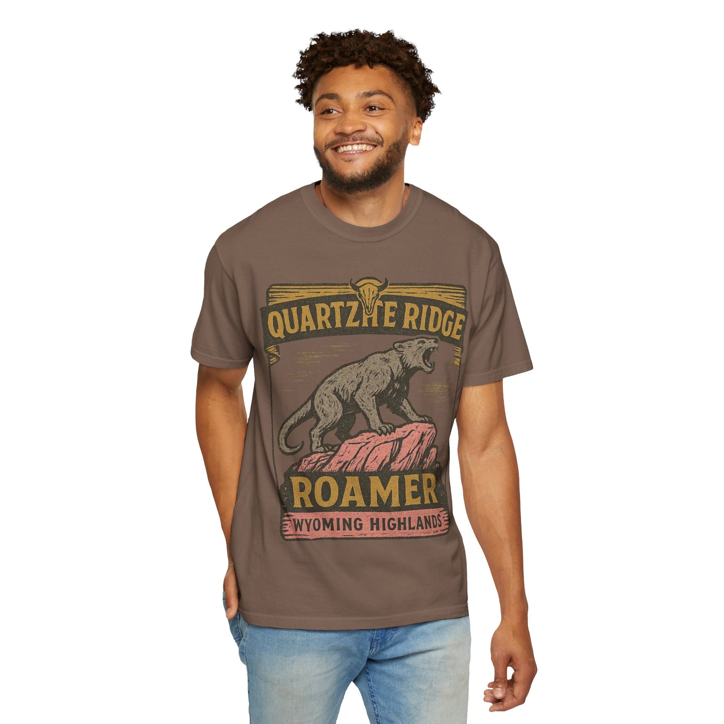 Quartzite Ridge Roamer – Wyoming Highlands Cryptid Tee - Comfort Colors 1717