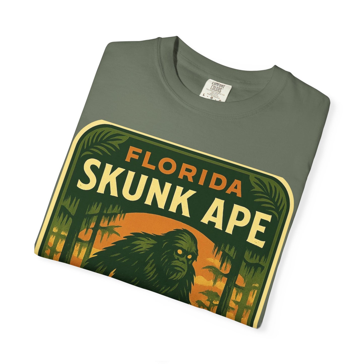 Florida Skunk Ape T-Shirt | Unisex Garment-Dyed Tee, Nature Lovers Gift, Unique Florida Souvenir, Outdoor Adventure Shirt, Fun Vintage [...]