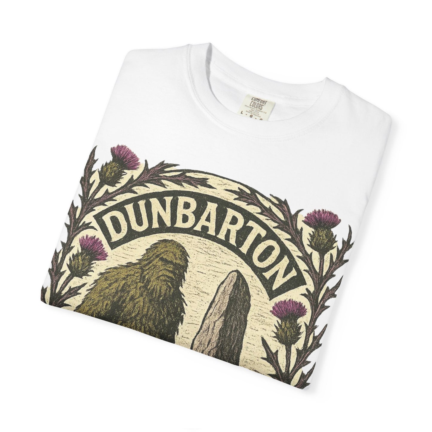 Dunbarton Moss Monster T-Shirt - Scottish Sasquatch - Comfort Colors 1717