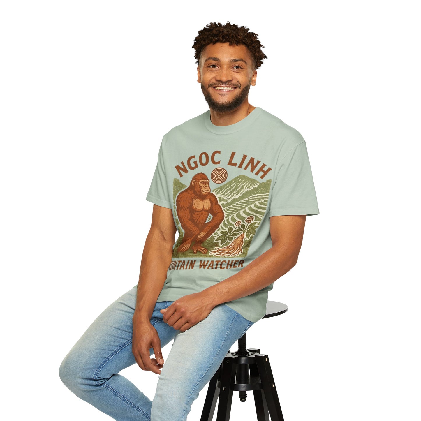 NGOC LINH Mountain Watcher - Sasquatch of Vietnam - Squatches Around the World Collection - Comfort Colors 1717 T-Shirt
