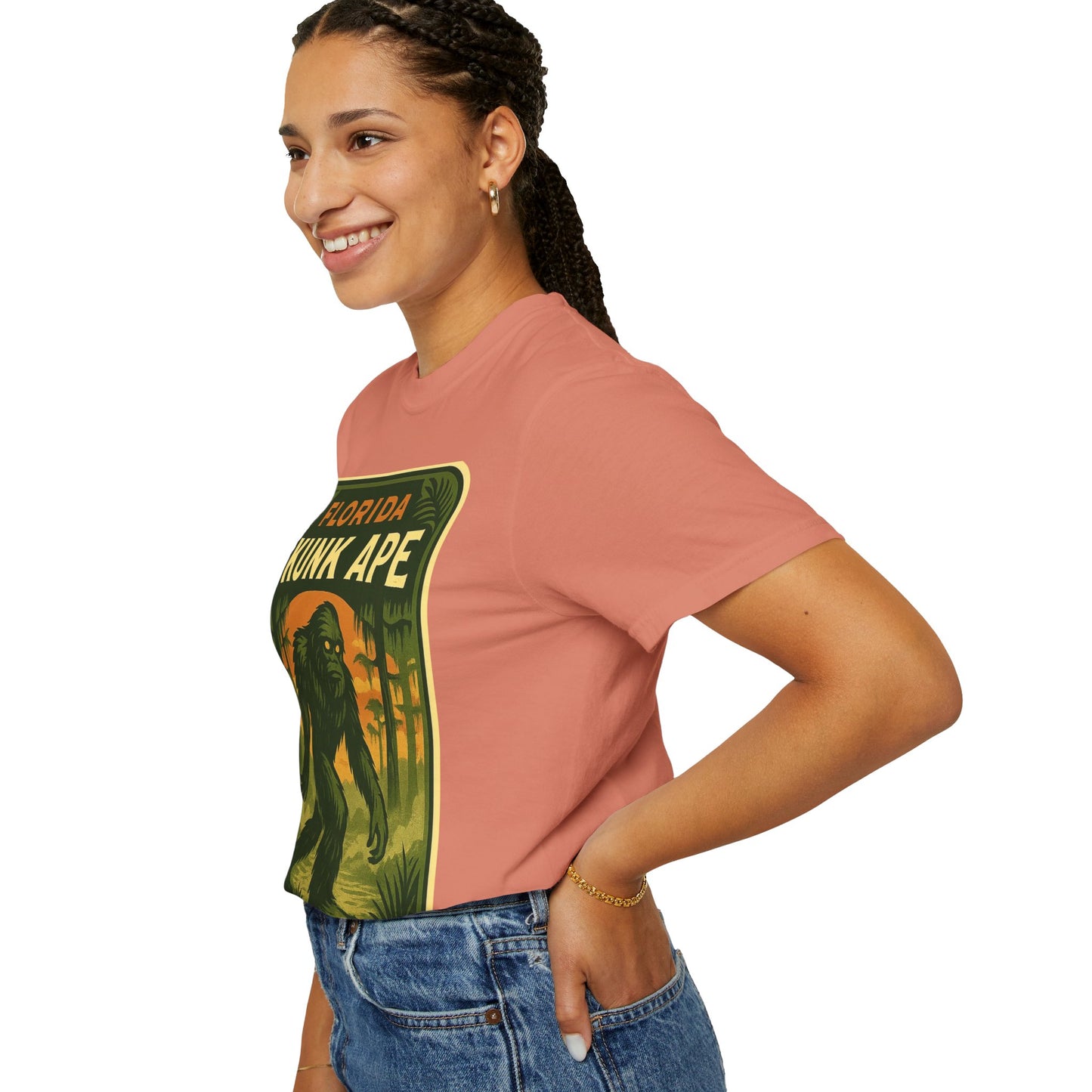 Florida Skunk Ape T-Shirt | Unisex Garment-Dyed Tee, Nature Lovers Gift, Unique Florida Souvenir, Outdoor Adventure Shirt, Fun Vintage [...]