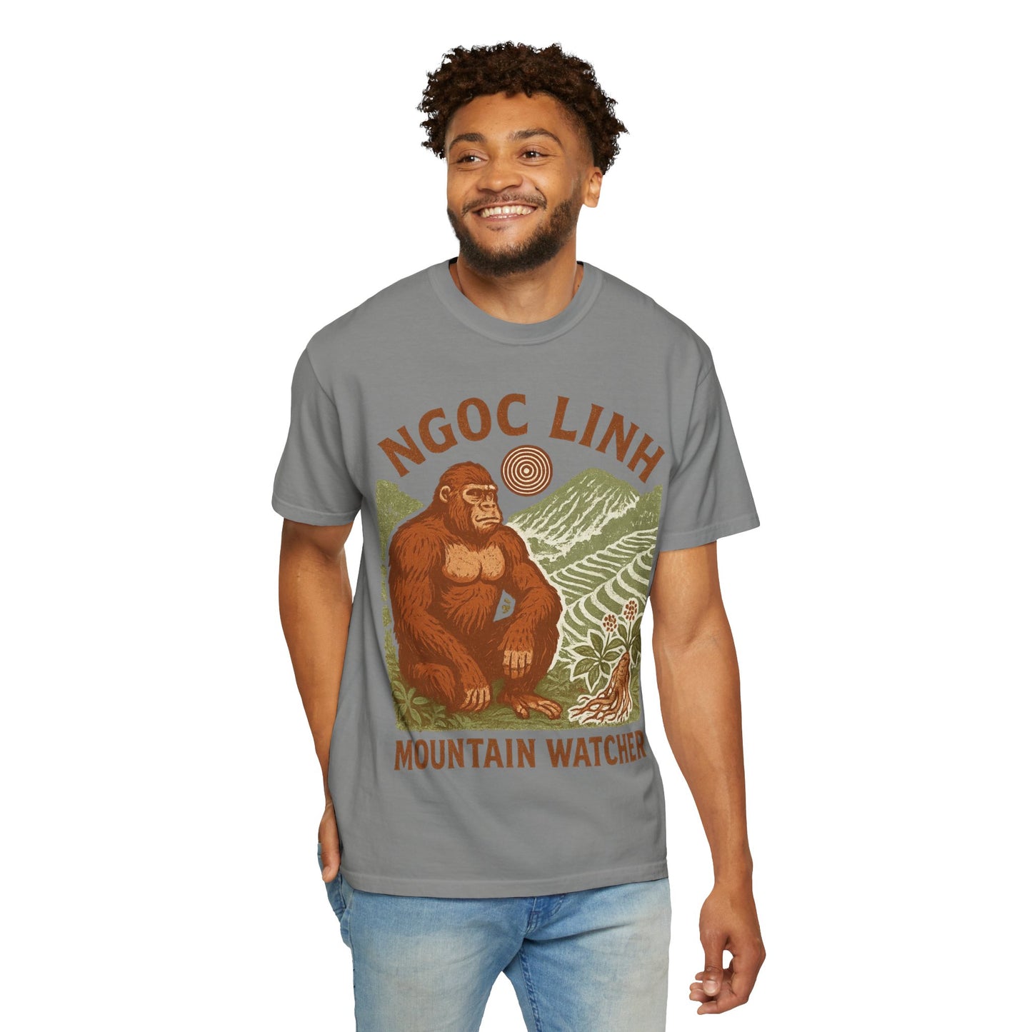 NGOC LINH Mountain Watcher - Sasquatch of Vietnam - Squatches Around the World Collection - Comfort Colors 1717 T-Shirt