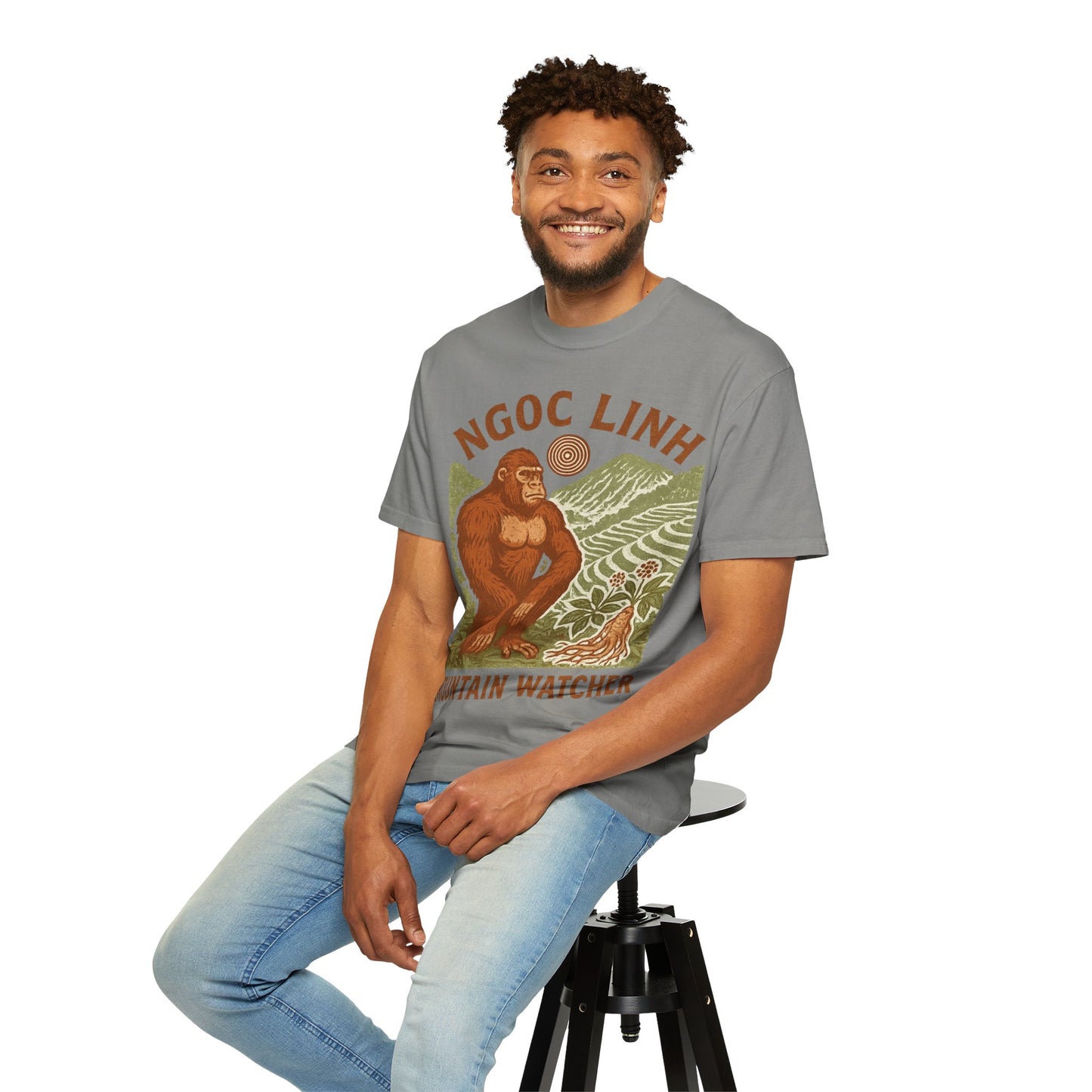 NGOC LINH Mountain Watcher - Sasquatch of Vietnam - Squatches Around the World Collection - Comfort Colors 1717 T-Shirt