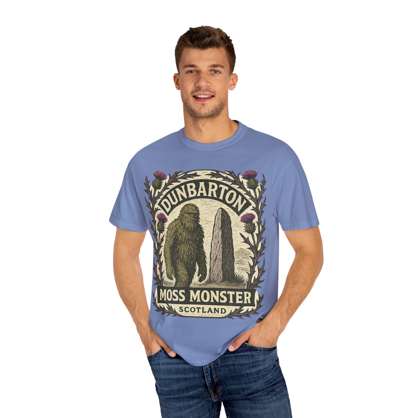 Dunbarton Moss Monster T-Shirt - Scottish Sasquatch - Comfort Colors 1717