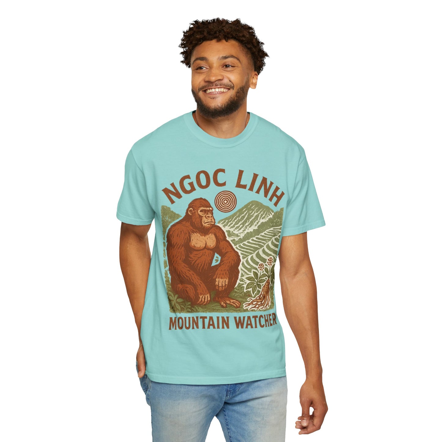 NGOC LINH Mountain Watcher - Sasquatch of Vietnam - Squatches Around the World Collection - Comfort Colors 1717 T-Shirt