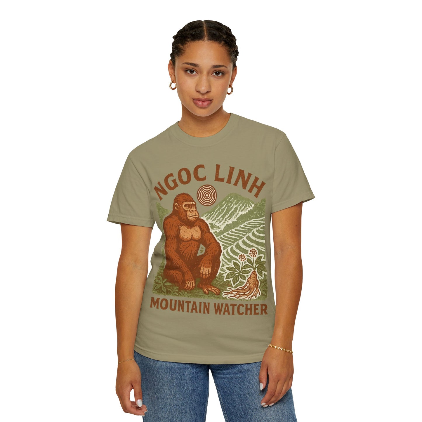 NGOC LINH Mountain Watcher - Sasquatch of Vietnam - Squatches Around the World Collection - Comfort Colors 1717 T-Shirt