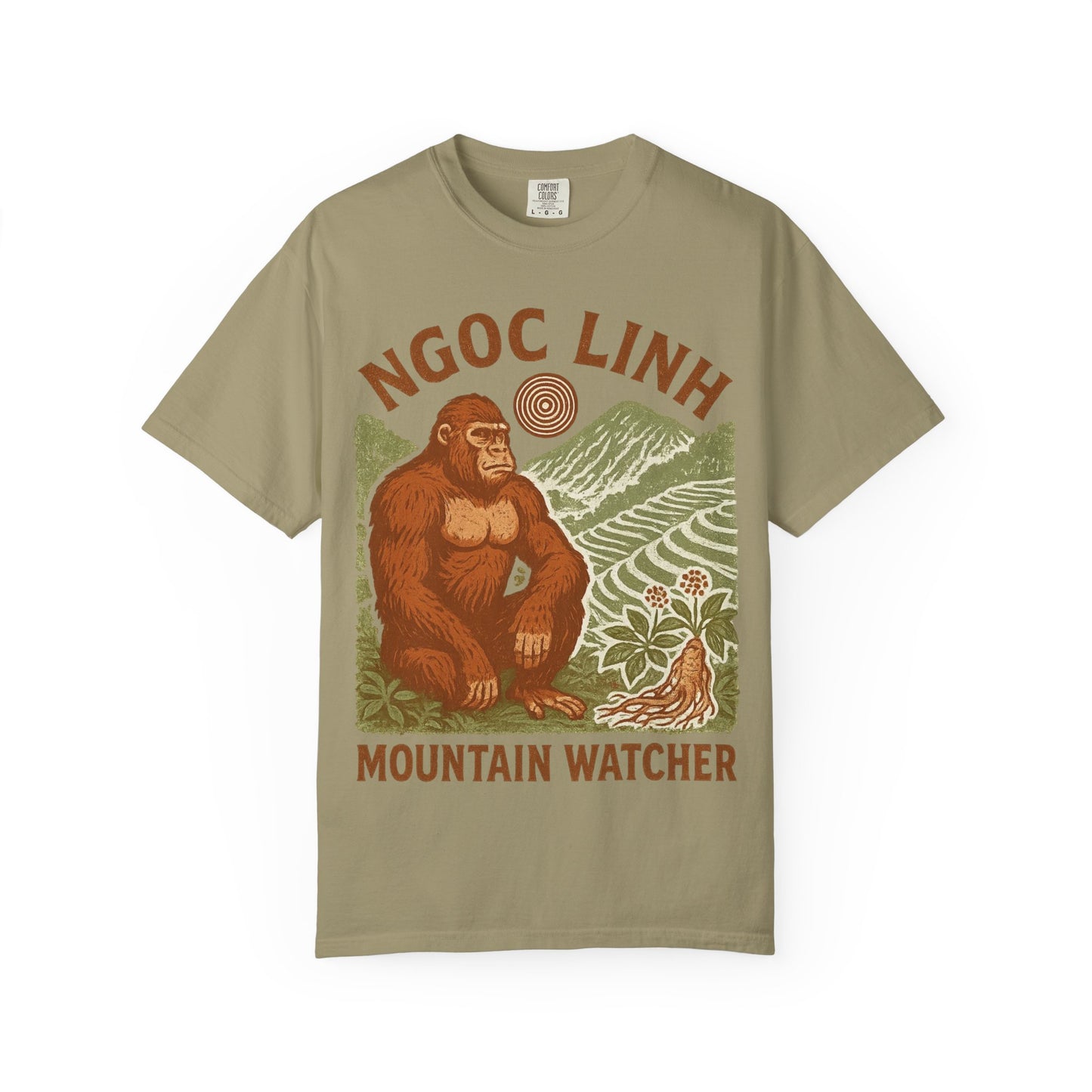 NGOC LINH Mountain Watcher - Sasquatch of Vietnam - Squatches Around the World Collection - Comfort Colors 1717 T-Shirt