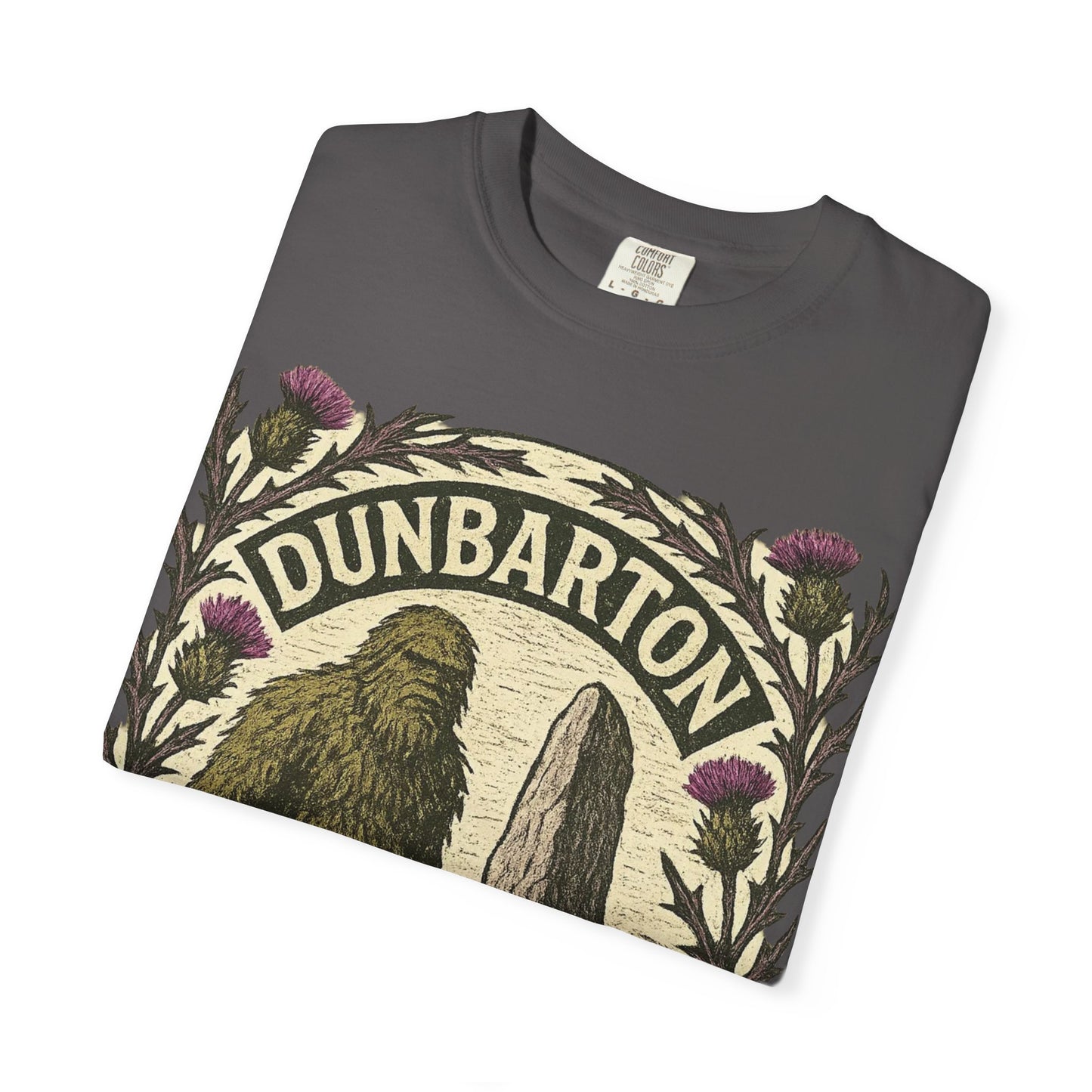 Dunbarton Moss Monster T-Shirt - Scottish Sasquatch - Comfort Colors 1717