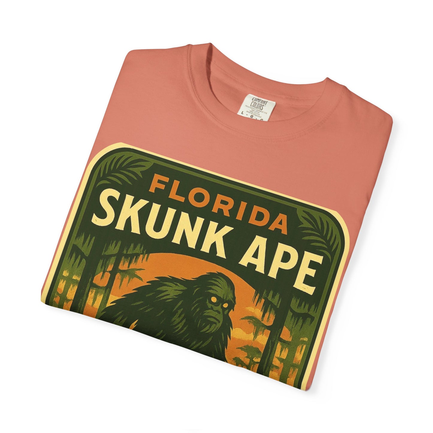 Florida Skunk Ape T-Shirt | Unisex Garment-Dyed Tee, Nature Lovers Gift, Unique Florida Souvenir, Outdoor Adventure Shirt, Fun Vintage [...]