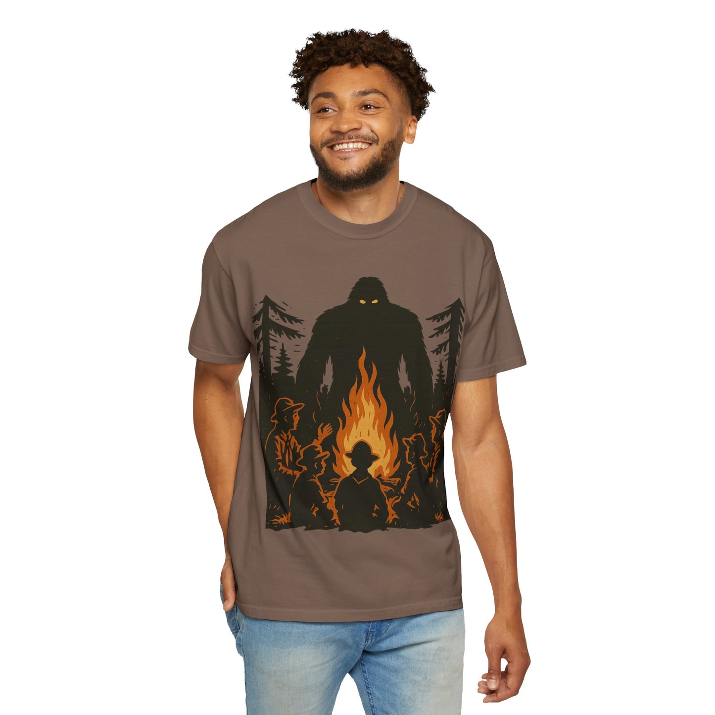 Campfire Delight - Bigfoot / Sasquatch - Comfort Colors 1717 T-Shirt