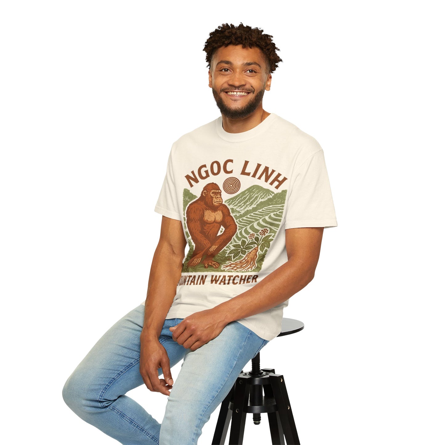 NGOC LINH Mountain Watcher - Sasquatch of Vietnam - Squatches Around the World Collection - Comfort Colors 1717 T-Shirt