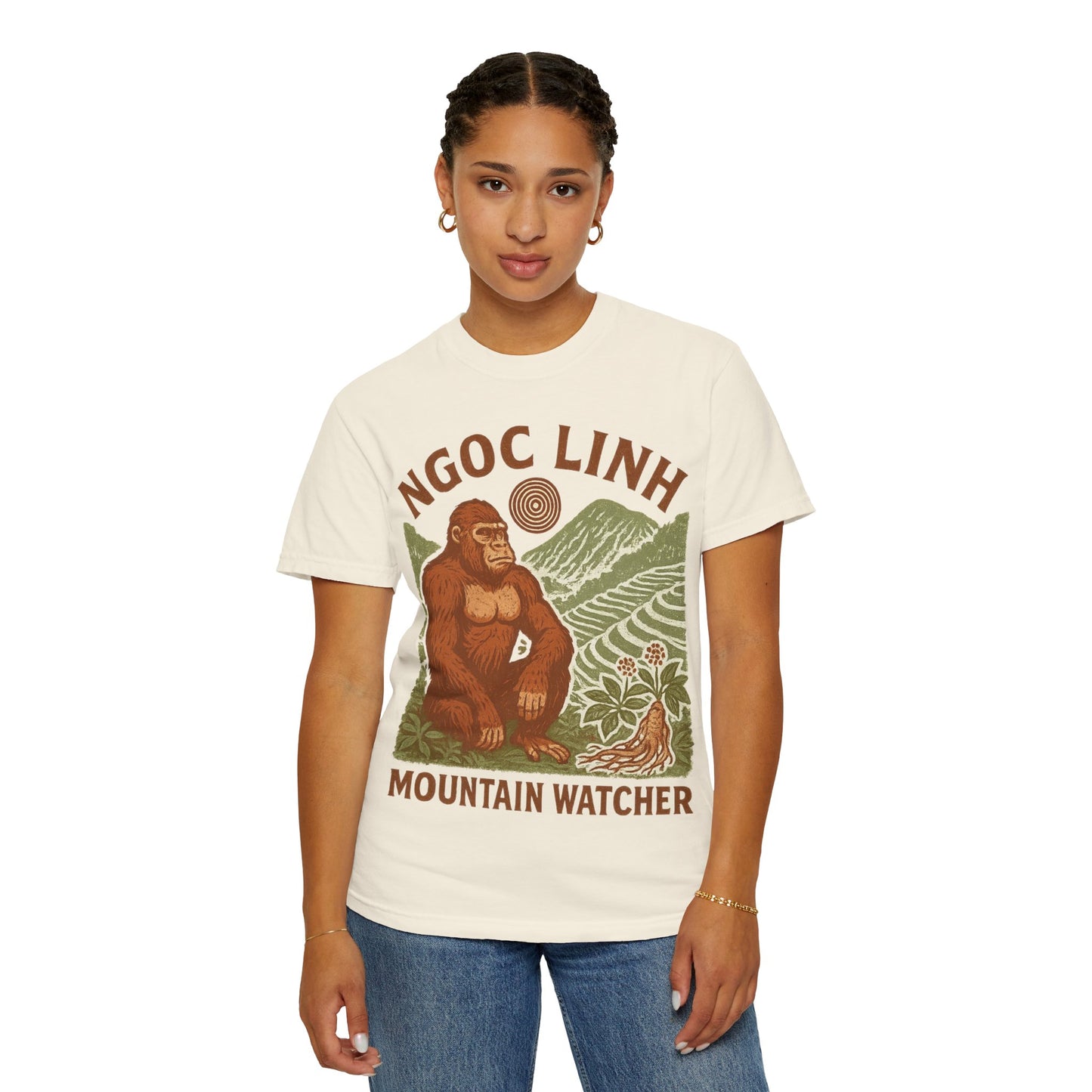 NGOC LINH Mountain Watcher - Sasquatch of Vietnam - Squatches Around the World Collection - Comfort Colors 1717 T-Shirt