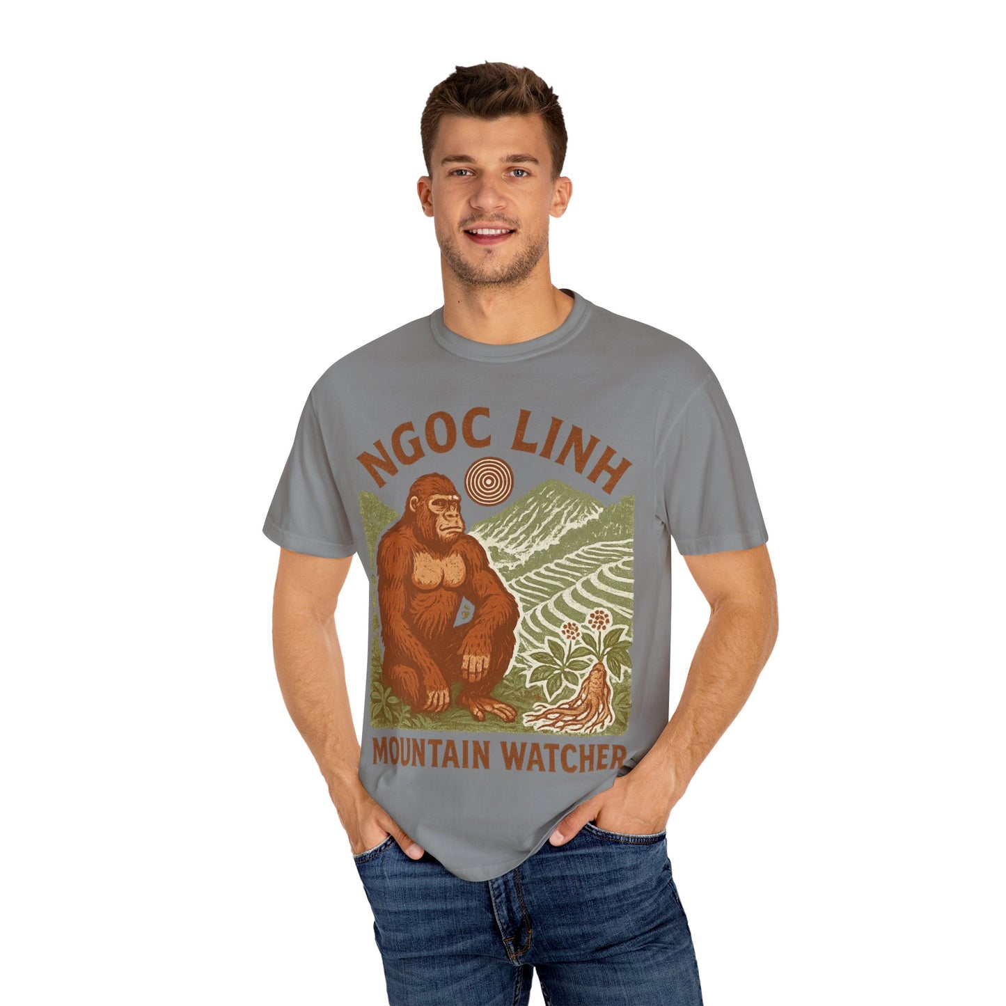 NGOC LINH Mountain Watcher - Sasquatch of Vietnam - Squatches Around the World Collection - Comfort Colors 1717 T-Shirt