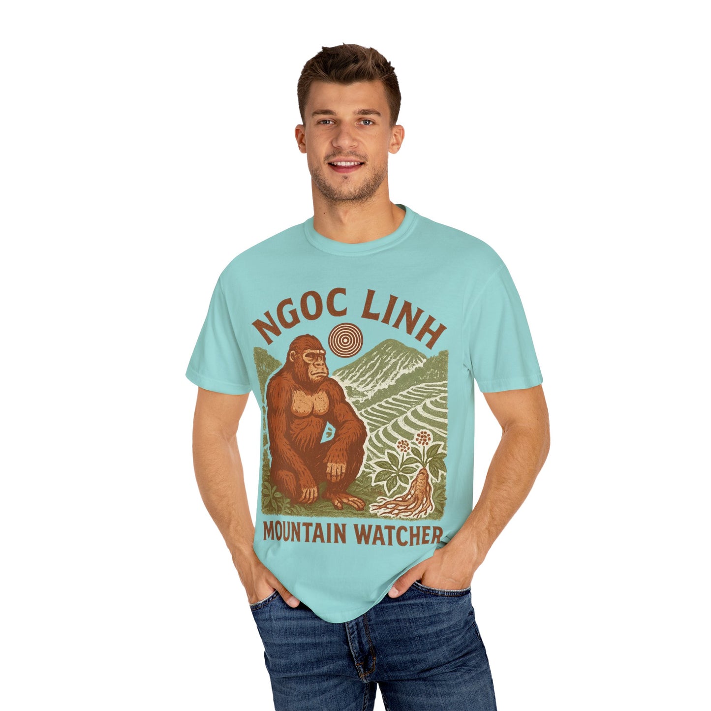 NGOC LINH Mountain Watcher - Sasquatch of Vietnam - Squatches Around the World Collection - Comfort Colors 1717 T-Shirt