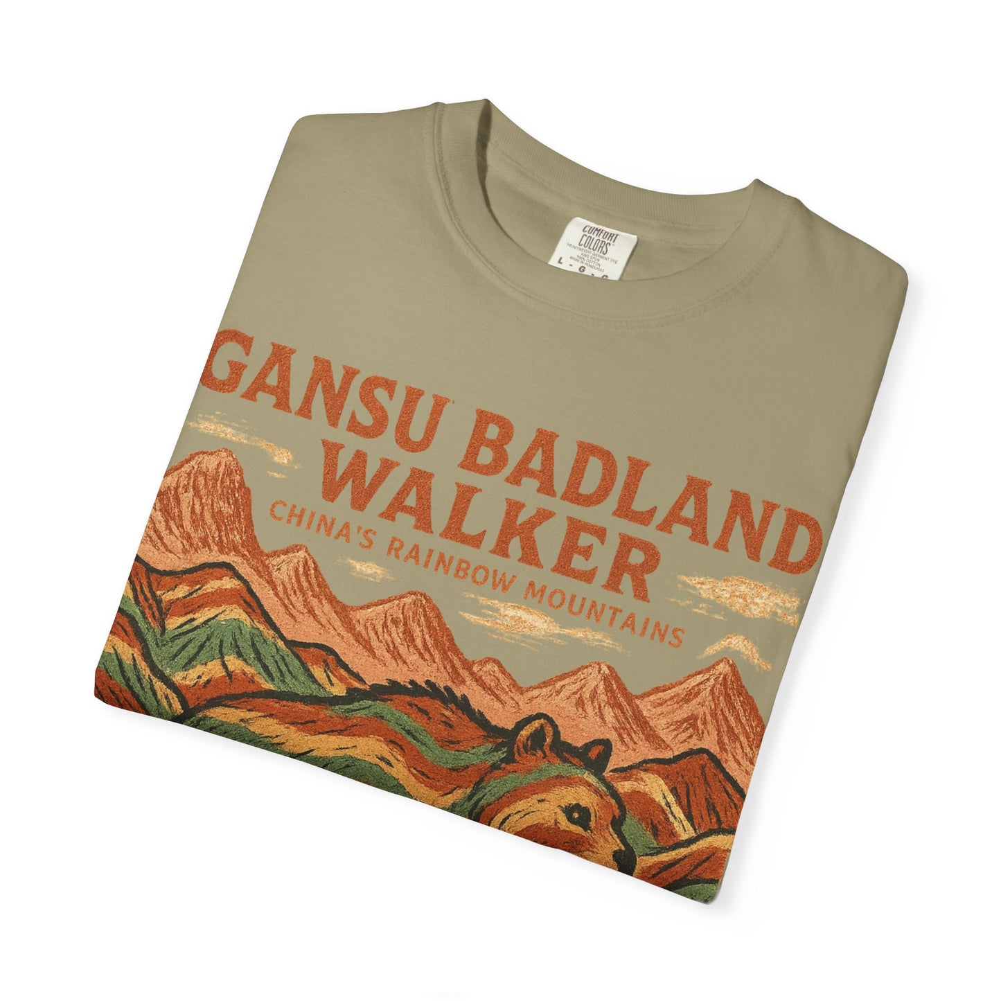 Gansu Badland Walker T-Shirt | Adventure Graphic Tee | Nature Lover Gift | Unisex Casual Wear | Outdoor Enthusiast Apparel