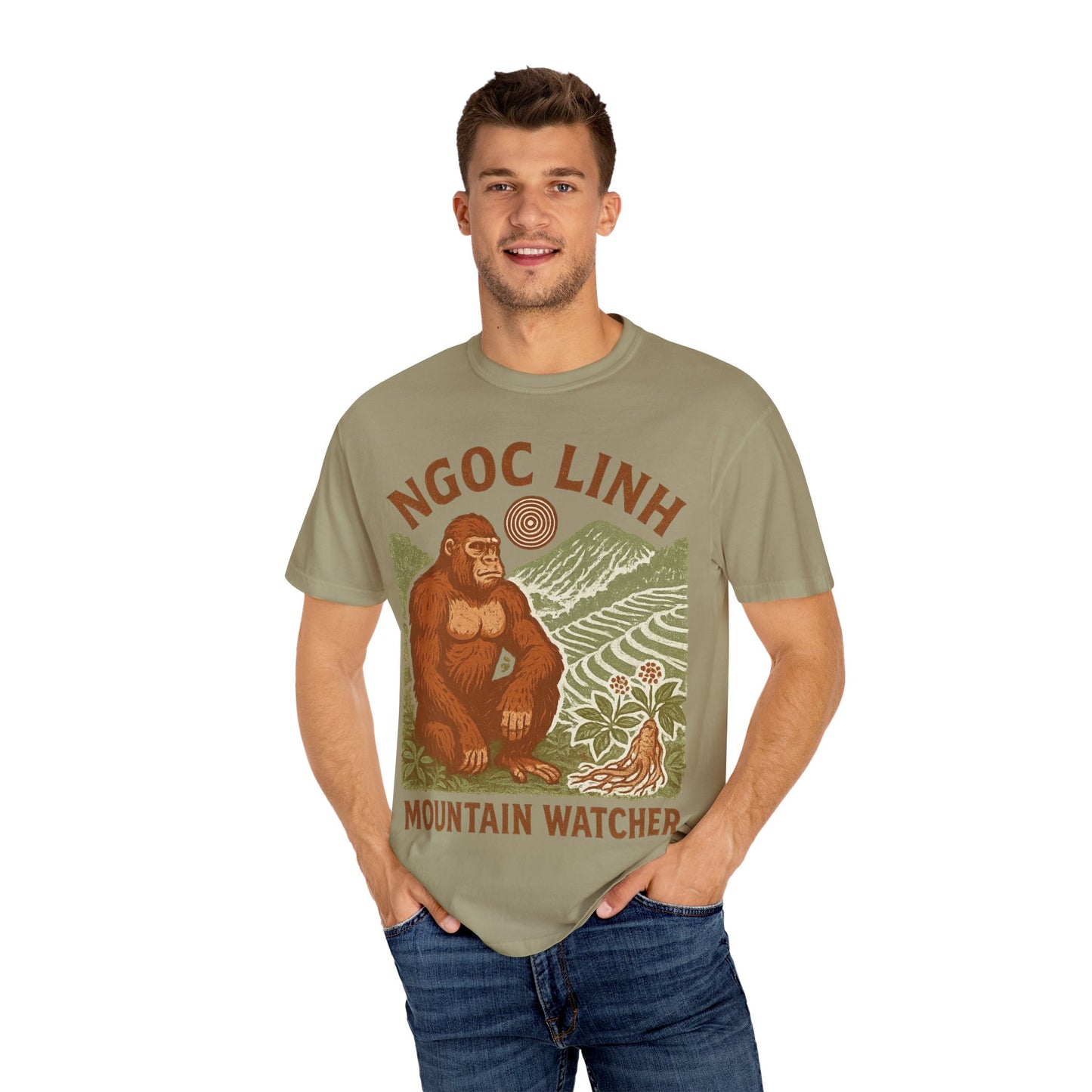 NGOC LINH Mountain Watcher - Sasquatch of Vietnam - Squatches Around the World Collection - Comfort Colors 1717 T-Shirt
