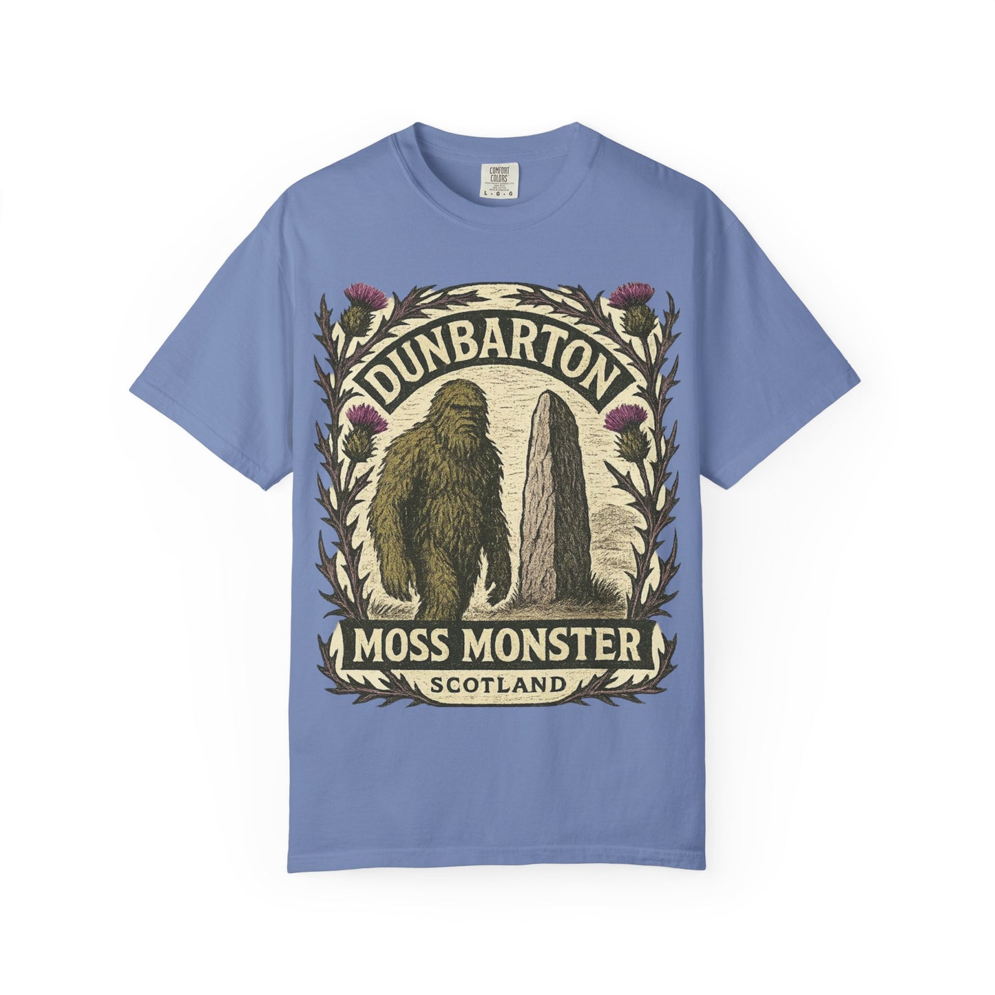 Dunbarton Moss Monster T-Shirt - Scottish Sasquatch - Comfort Colors 1717