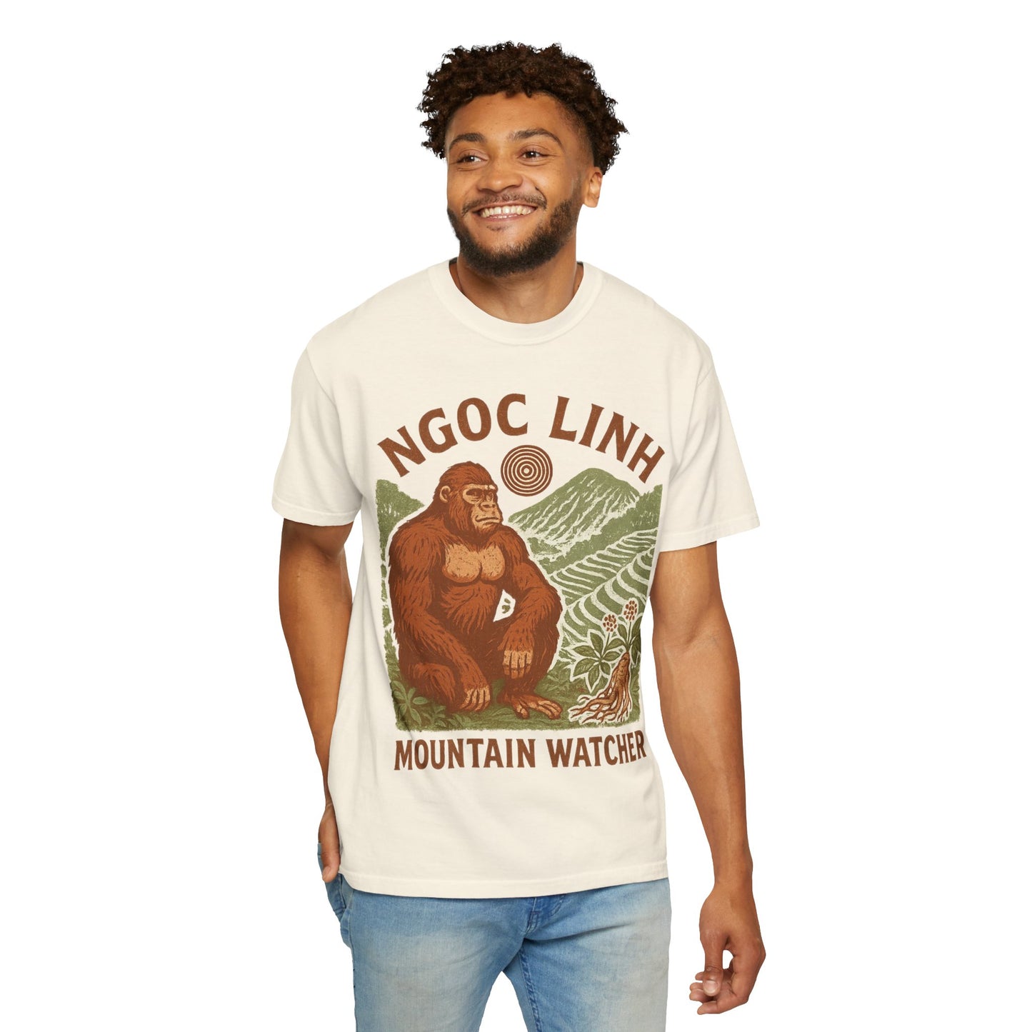 NGOC LINH Mountain Watcher - Sasquatch of Vietnam - Squatches Around the World Collection - Comfort Colors 1717 T-Shirt